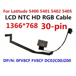 Cablu video LVDS Laptop, Dell, Latitude 5400, 5401, 5402, 5405, E5400, E5401, E5402, E5405, 0FV8CF, FV8CF, DC02C00JZ00, EDP, RGB, 30 pini