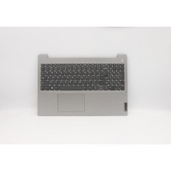 Carcasa superioara cu tastatura palmrest Laptop, Lenovo, IdeaPad 3-15IML05 Type 81WB, 81WR, 82BS, argintie, layout US