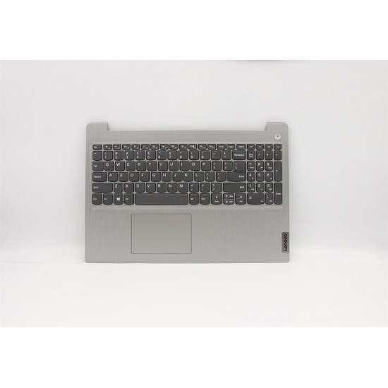 Carcasa superioara cu tastatura palmrest Laptop, Lenovo, IdeaPad 3-15IIL05 Type 81WE, argintie, layout US Carcasa Laptop