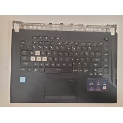 Carcasa superioara cu tastatura palmrest Laptop, Asus, ROG Strix G15 G512, G512LI, G512LV, G512L, G512LU, 90NR0341-R32UIO, conector 8 pini, refurbished
