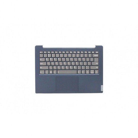 Carcasa superioara cu tastatura palmrest Laptop, Lenovo, IdeaPad S340-14, S340-14IWL, S340-14API, S340-14IIL, ET2GK000300, 5CB0S18619, cu iluminare, albastru inchis, layout US, SH Carcasa Laptop