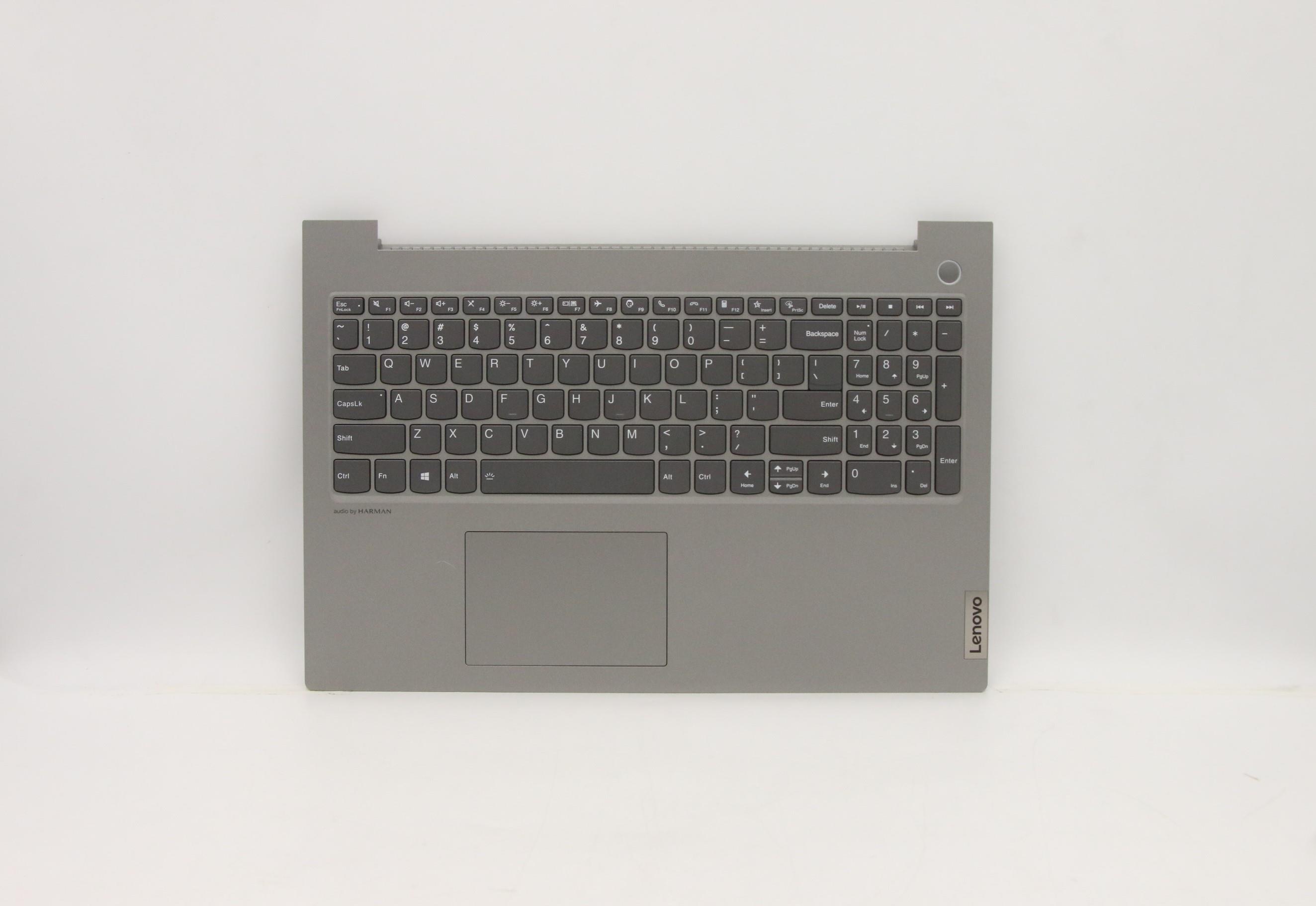 Carcasa superioara cu tastatura palmrest Laptop, Lenovo, ThinkBook 15p IMH Type 20V3, 5CB1B07610, AP1SC000300, iluminata, Miral Grey, layout US