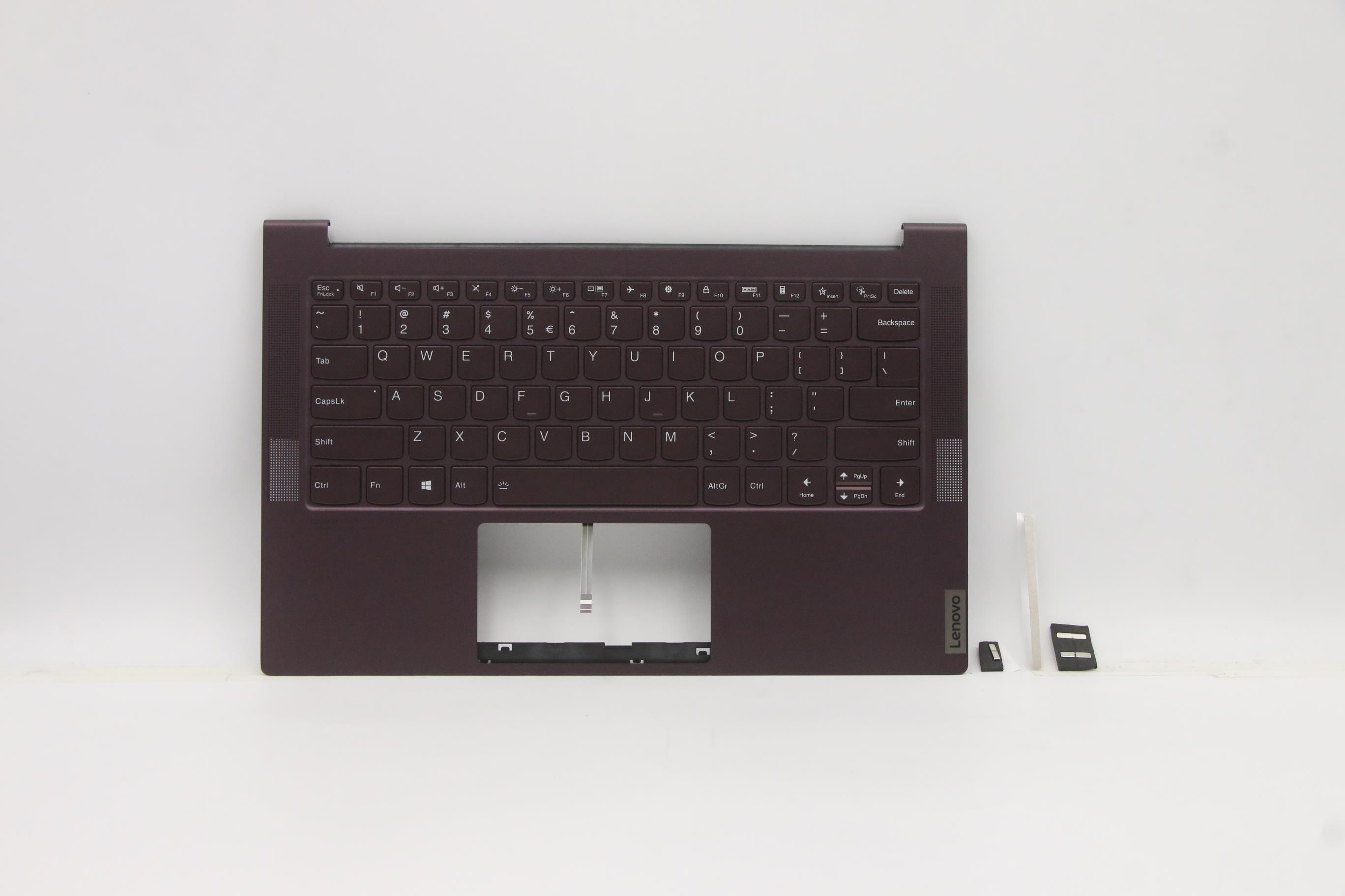 Carcasa superioara cu tastatura palmrest Laptop, Lenovo, Yoga Slim 7-14IIL05 Type 82A4, 82A1, 5CB0X55899, 4BLS2TALV20, iluminata, layout US
