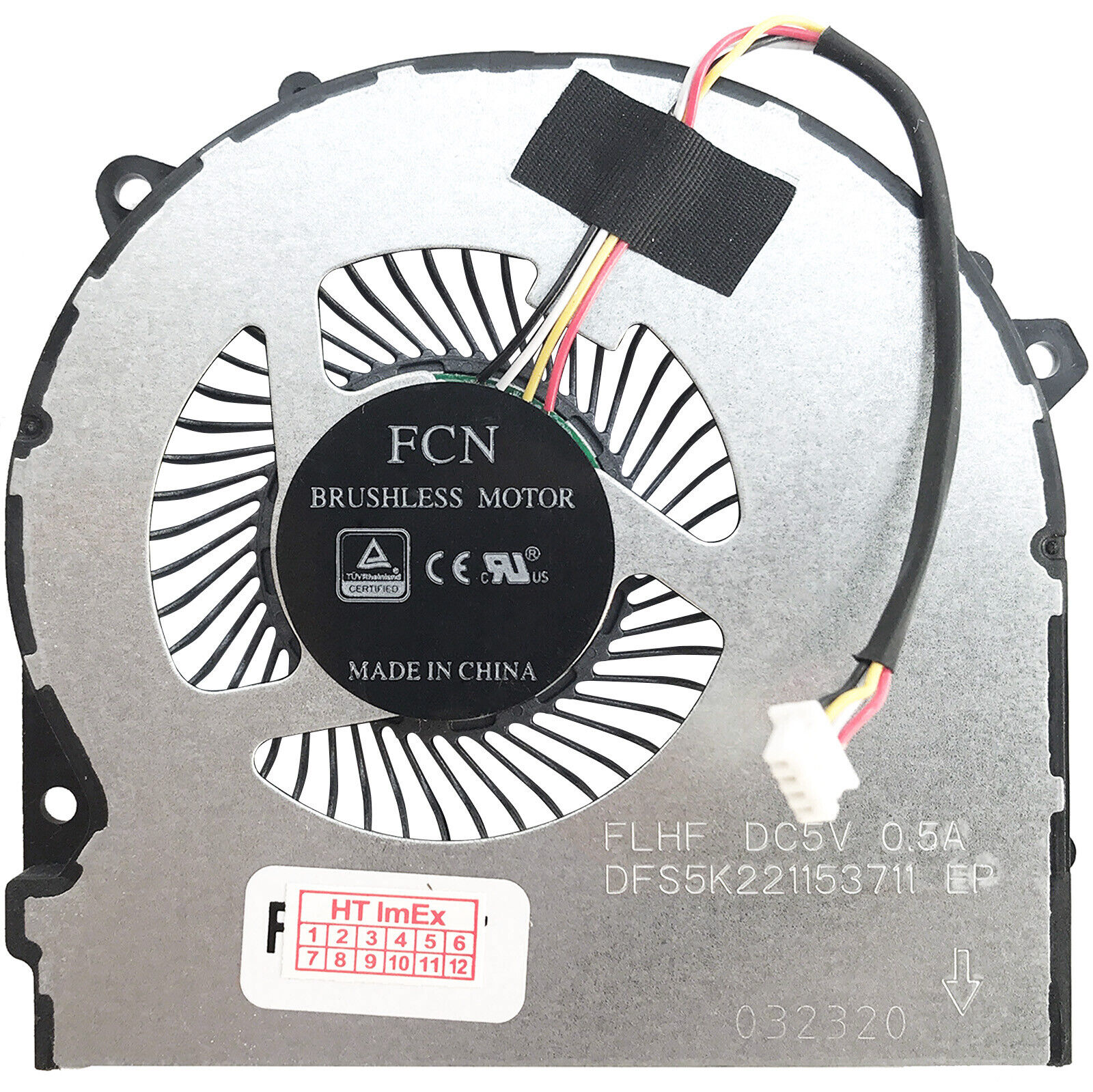 Cooler procesor Laptop Gaming, Clevo NH55DDW, DFS5K221153711-FLHF, 5V, 0.5A, CPU