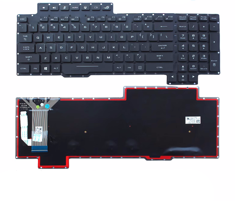Tastatura Laptop Gaming, Asus, ROG G703, G703VI, G703GI, G703GS, G703GX, G703GXR, iluminata, RGB, layout US