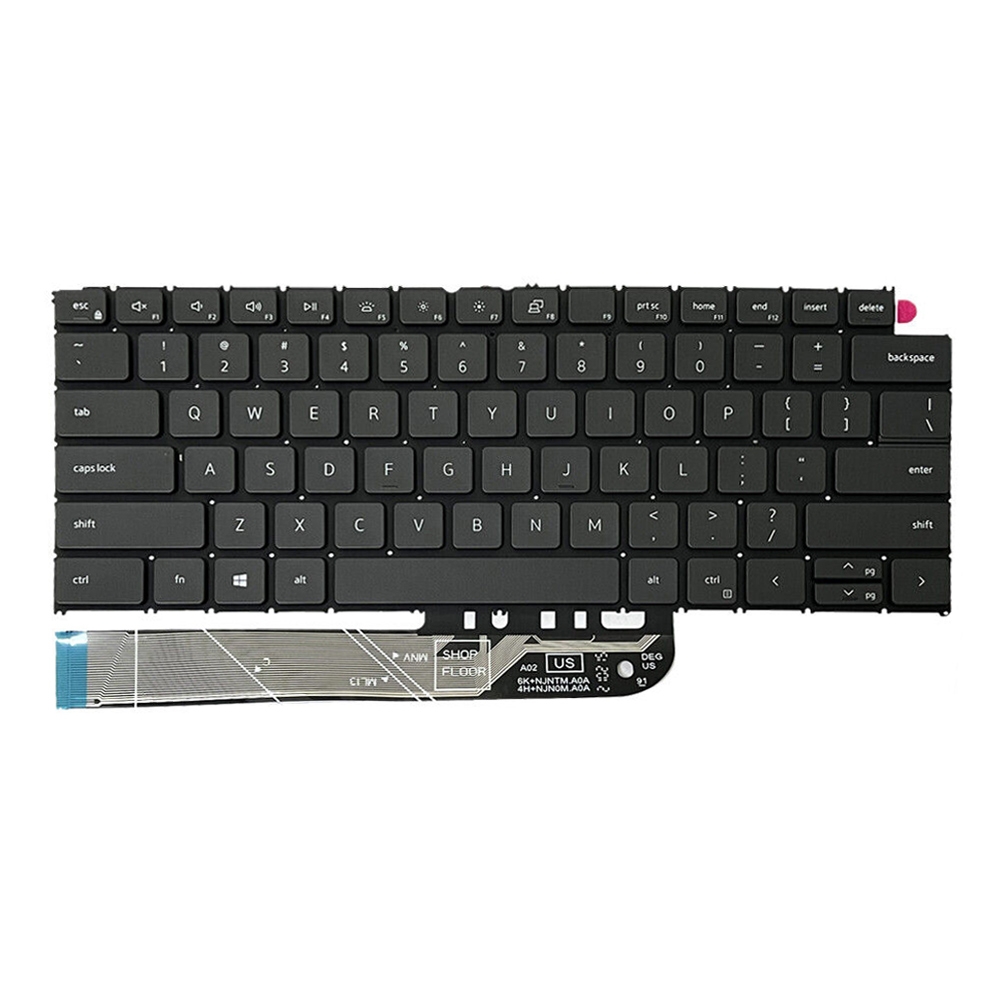 Tastatura Laptop, Dell, Latitude 3320, P133G, P133G001, iluminata, neagra, layout US