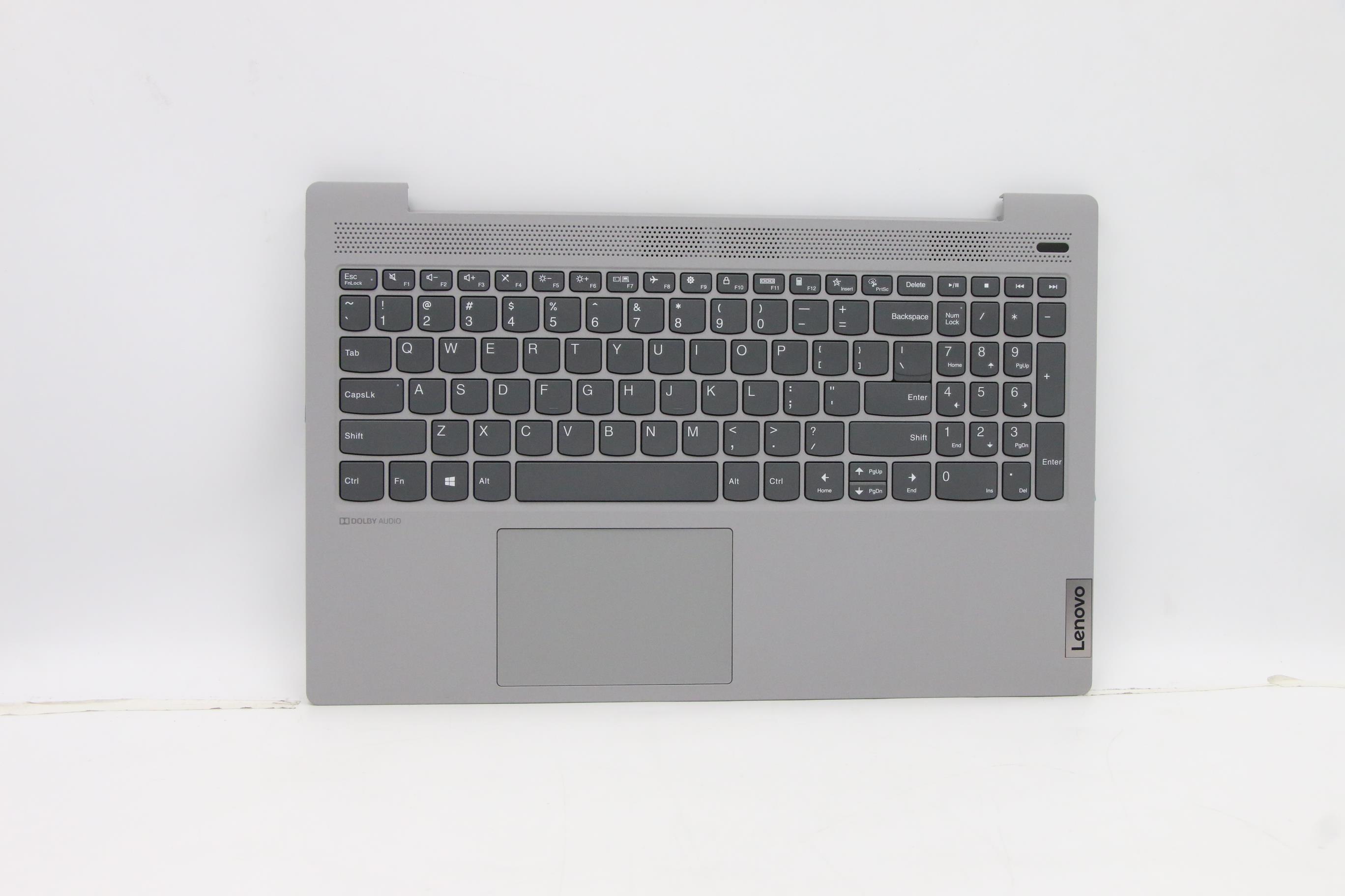 Carcasa superioara cu tastatura palmrest Laptop, Lenovo, IdeaPad 5-15ALC05 Type 82LN, 5CB0X56301, AM1K7000D00, Platinum Grey, layout US