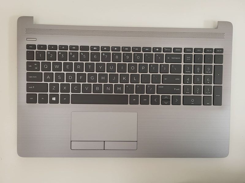 Carcasa superioara cu tastatura palmrest Laptop, HP, 15-DA, 15T-DA, 15-DB, 15T-DB, 15Z-DB, 15-CA, 15-DR, 250 G7, 255 G7, TPN-C135, TPN-C136, AM29M000100, AP29M000A80, argintiu
