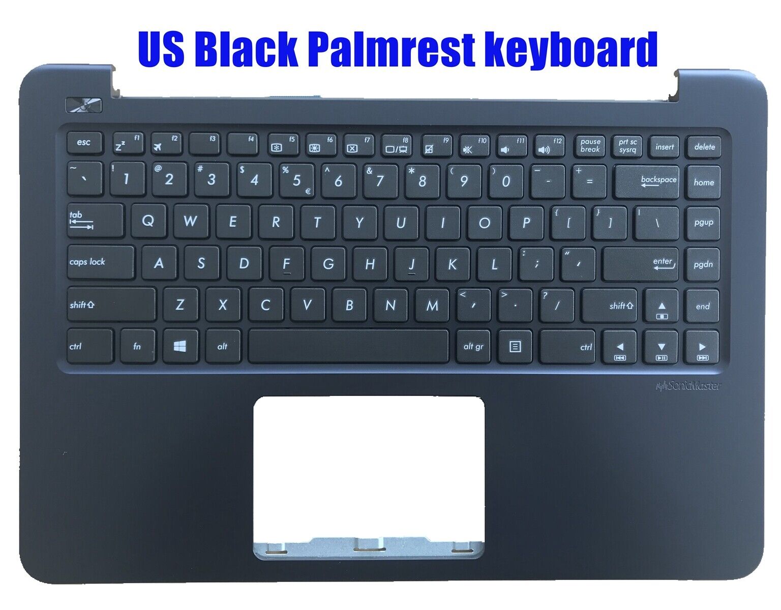Carcasa superioara cu tastatura palmrest Laptop, Asus, VivoBook E402N, E402NA, 90NB0C53-R31US1, 13NB0C53AP0221, 13N0-UFA0321, albastru inchis, layout US