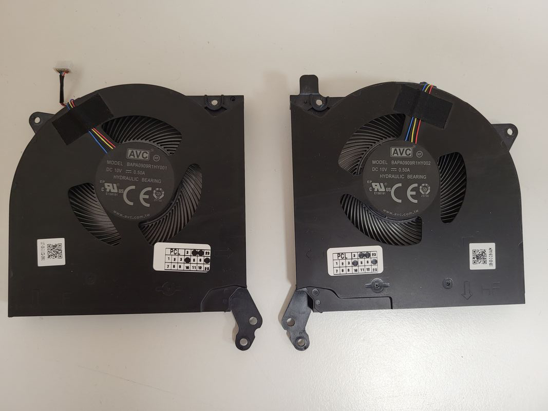 Set coolere Laptop, Lenovo, Legion 5H40S20449, 5H40S20448, 5H40S20450, 5H40S20303, 5H40S20312, 5H40S20304, 5H40S20311, 5H40S20305, 5H40S20310, BAPA0909R1HY001, BAPA0909R1HY002, NS8CC14-20J10, NS8CC15-20J12, 10V, 0.5A