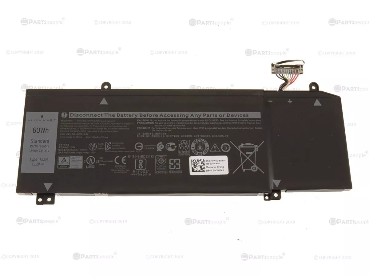 Baterie Laptop, Dell, Alienware M17, 01F22N, 1F22N, 15.2V, 3750mAh, 60Wh