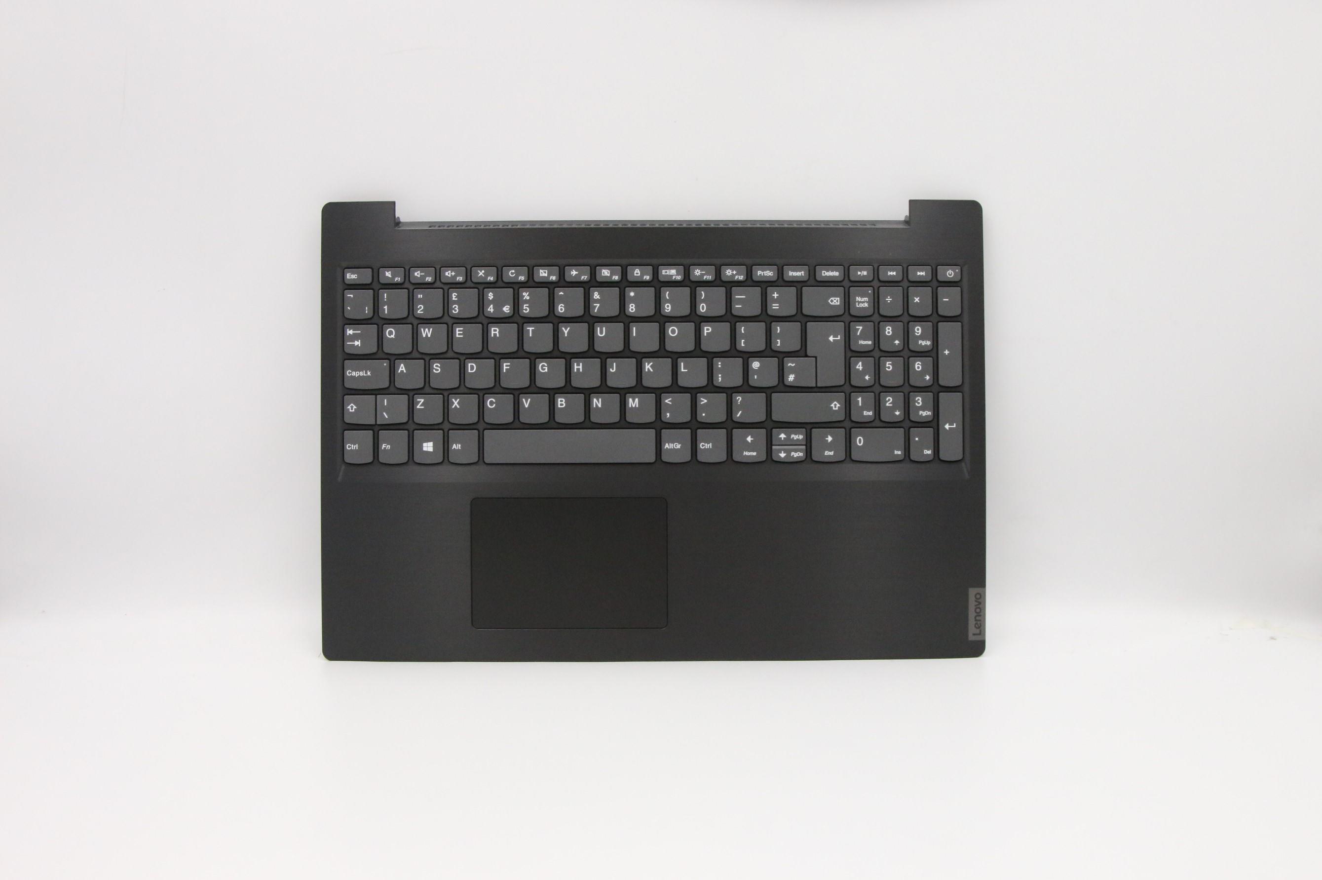 Carcasa superioara cu tastatura palmrest Laptop, Lenovo, Ideapad L340-15API Type 81LW, 81LX, 5CB0S16624, AM1B2000100, AP1B2000300, FG540, gri, layout UK