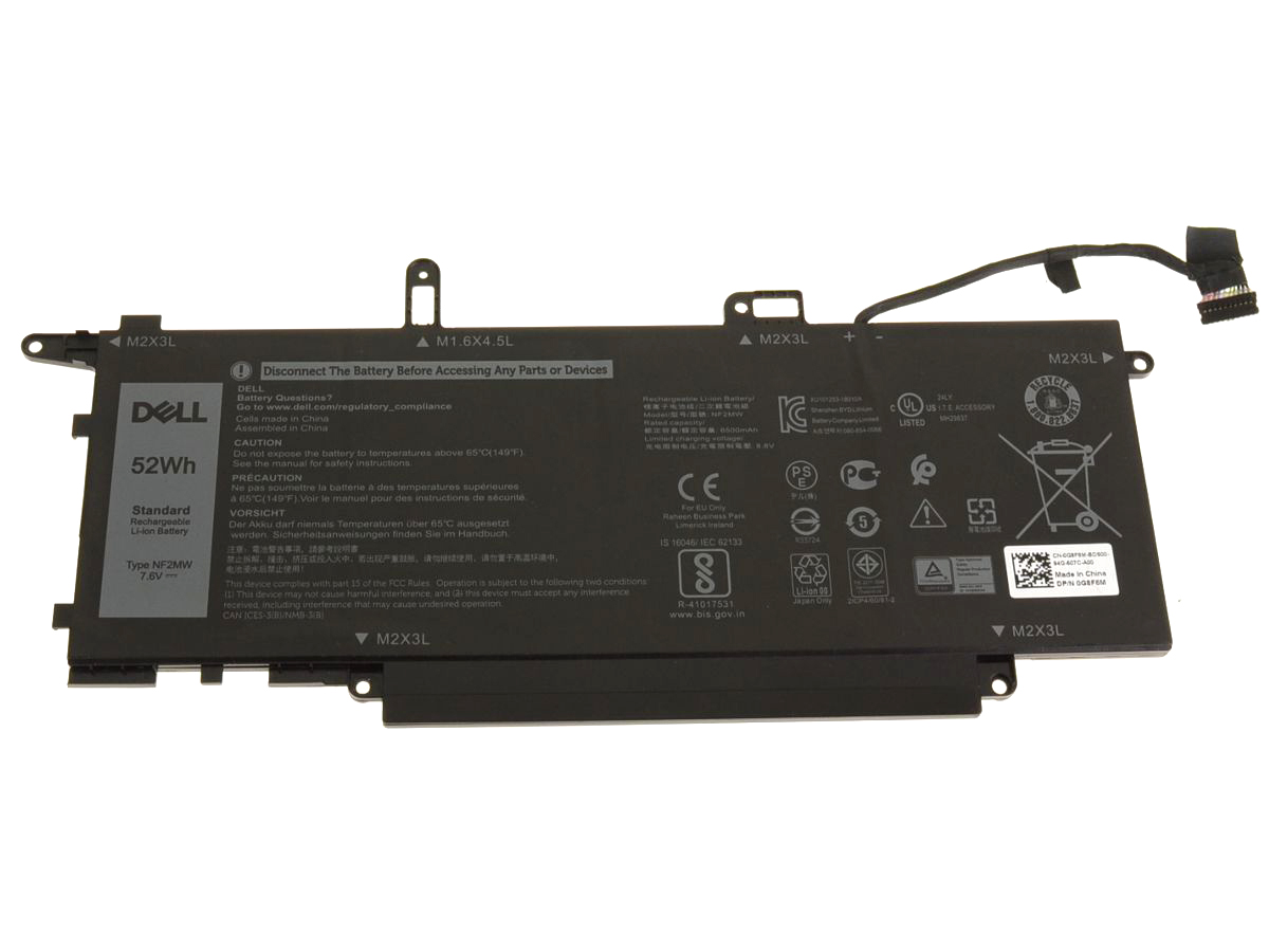 Baterie Laptop 2in1, Dell, Latitude 9410, 0NF2MW, NF2MW, 7.6V, 6500mAh, 52Wh