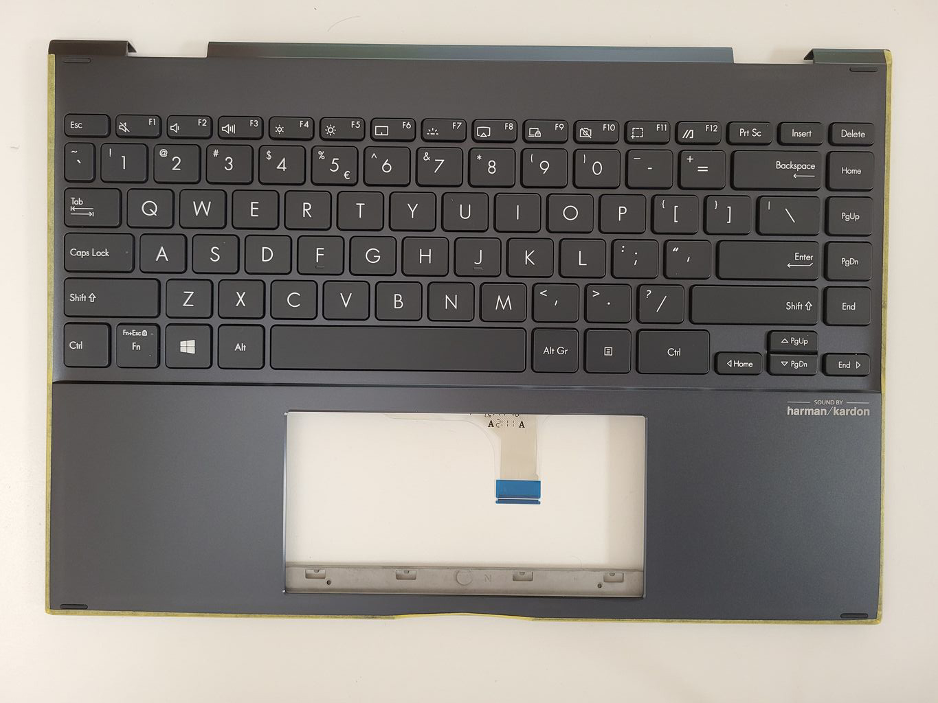 Carcasa superioara cu tastatura palmrest Laptop, Asus, ZenBook Flip 13 UX363, UX363E, UX363J, UX363JA, 13NB0QT2AM0601, 90NB0RZ2-R30US0, 90NB0QT1-R30UI0, 13NB0QT1AM0511, UX363JA-2G, iluminata, layout US