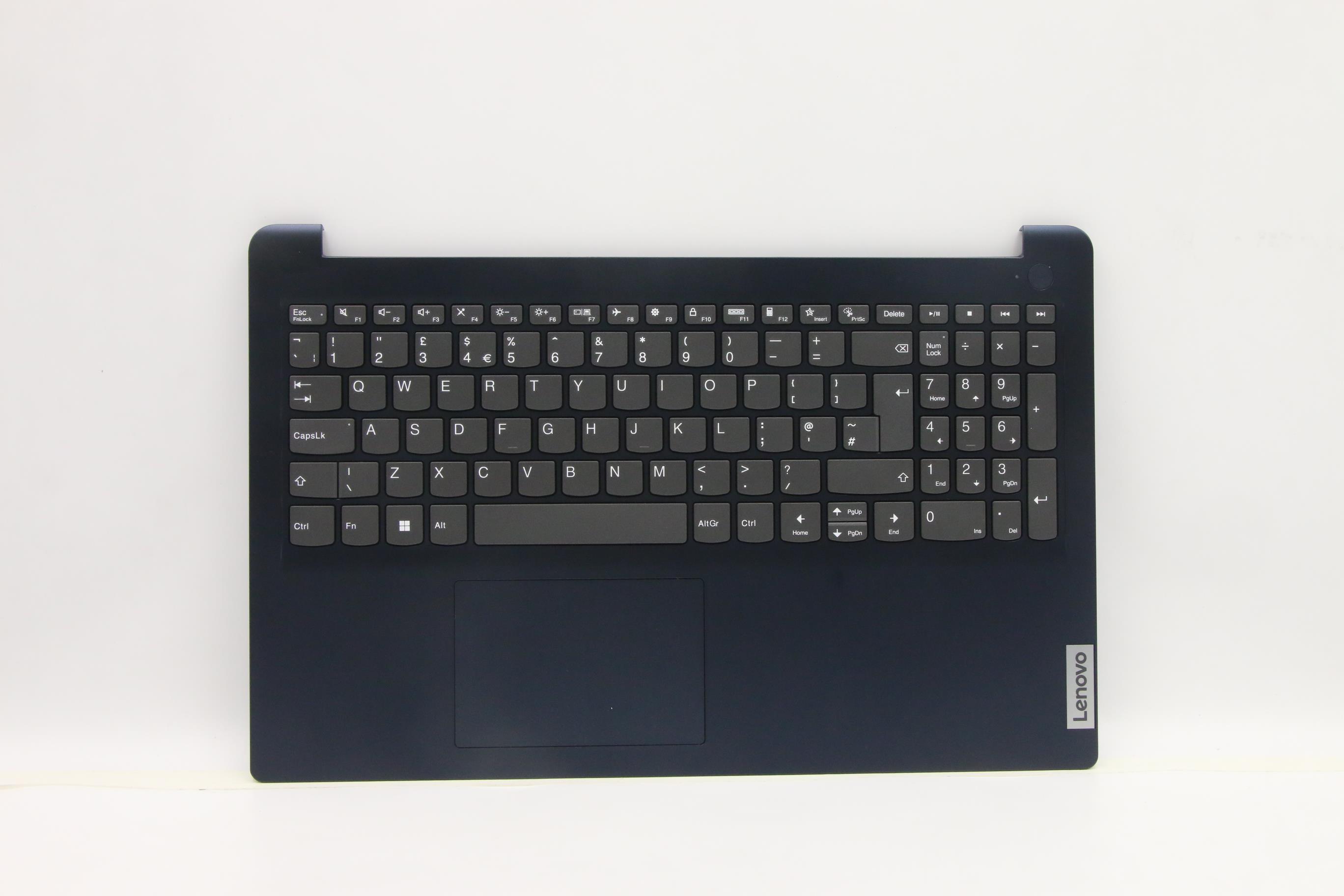 Carcasa superioara cu tastatura palmrest Laptop, Lenovo, IdeaPad 1-15IJL7 Type 82LX, 82JQ, 5CB1F27090, AP2DG000310, Abyss Blue, layout UK