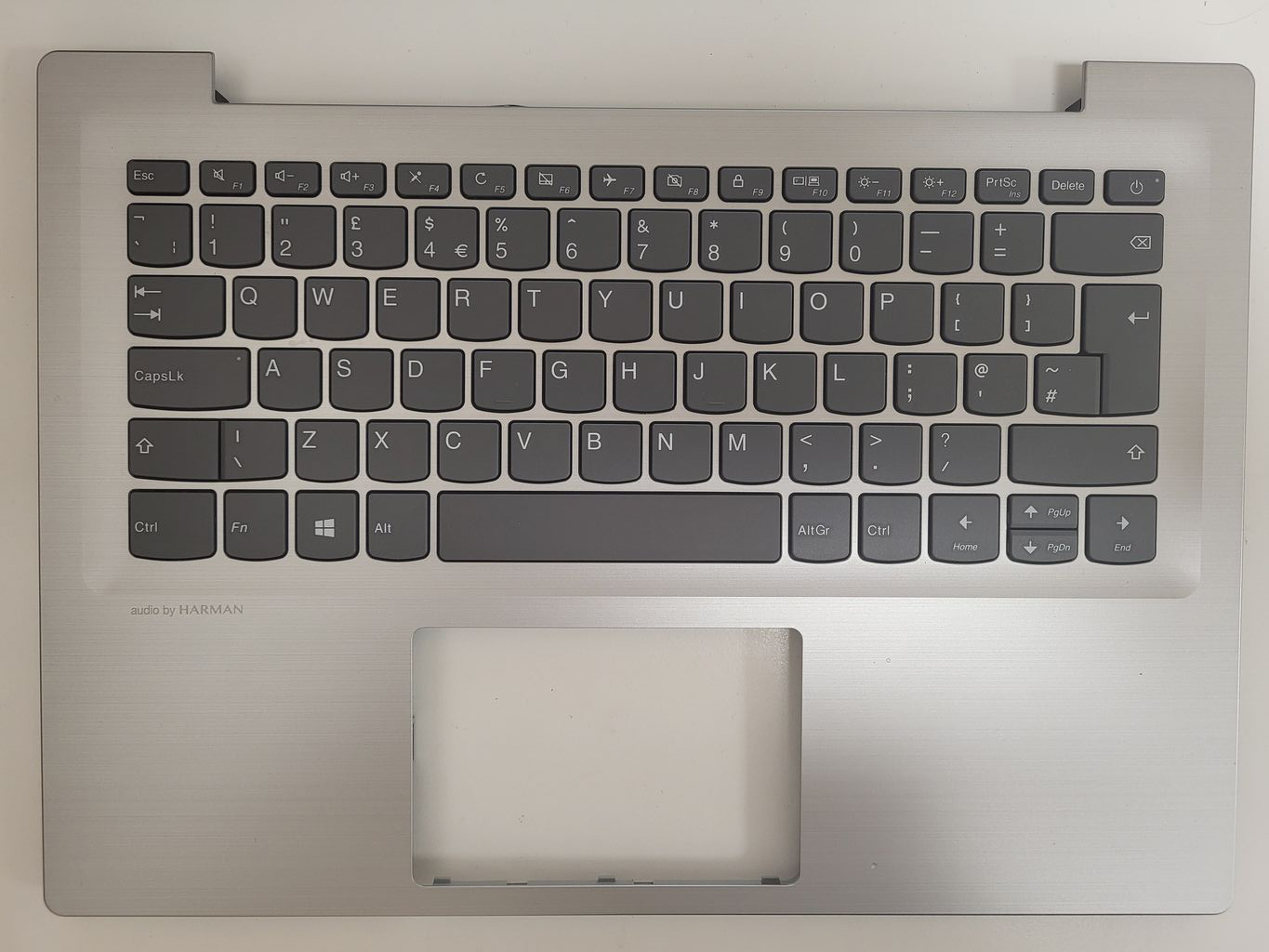 Carcasa superioara cu tastatura palmrest Laptop, Lenovo, IdeaPad 320S-14IKB Type 80X4, 320S-14IKB Type 81BN, 5CB0N78301, layout UK