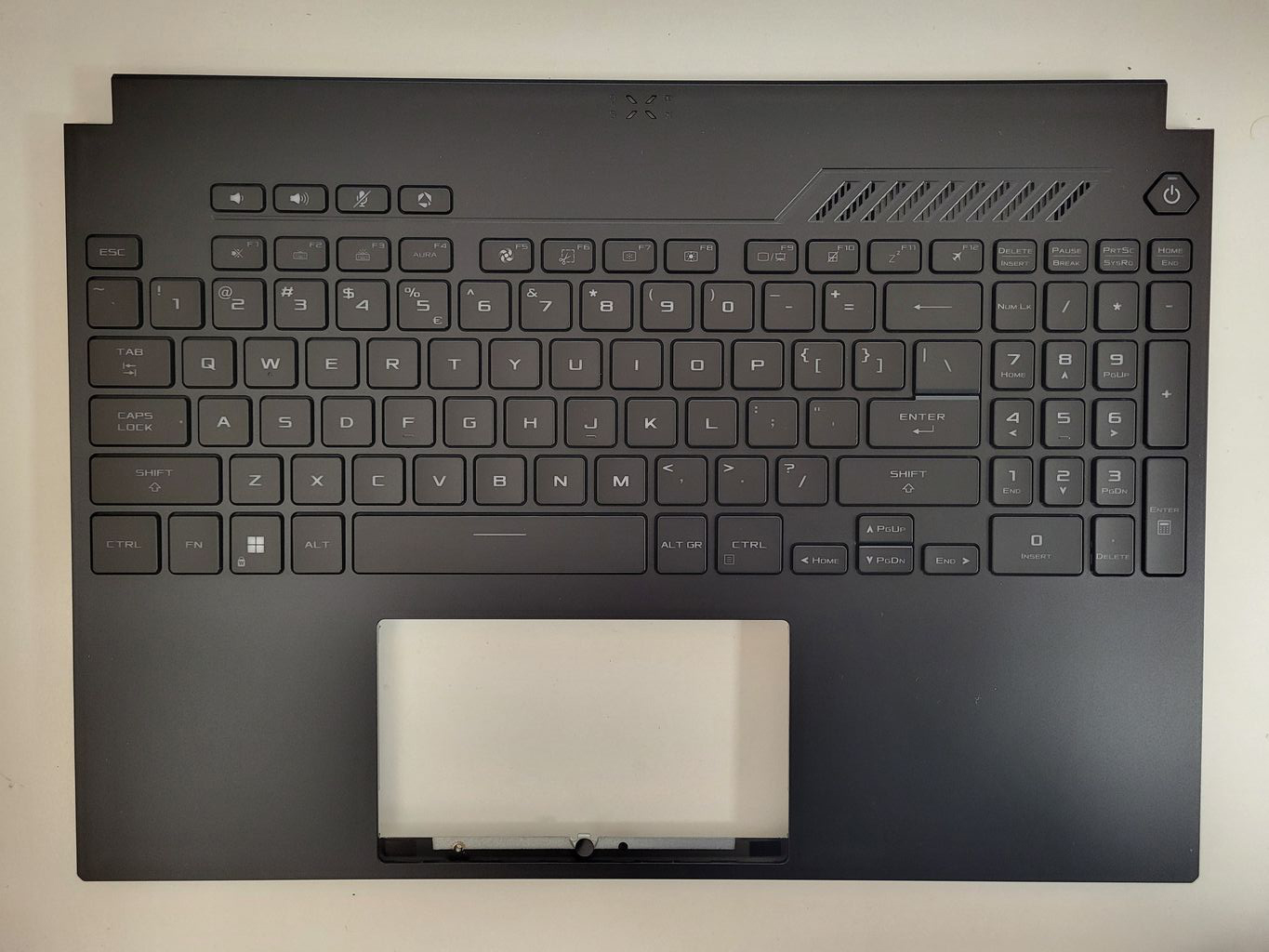 Carcasa superioara cu tastatura Laptop Gaming, Asus, TUF A16 Advantage Edition FA617XS, FA617NS, FA617NS-2D, 90NR0EP2-R31UI0, 6070B2135715, iluminata, layout US