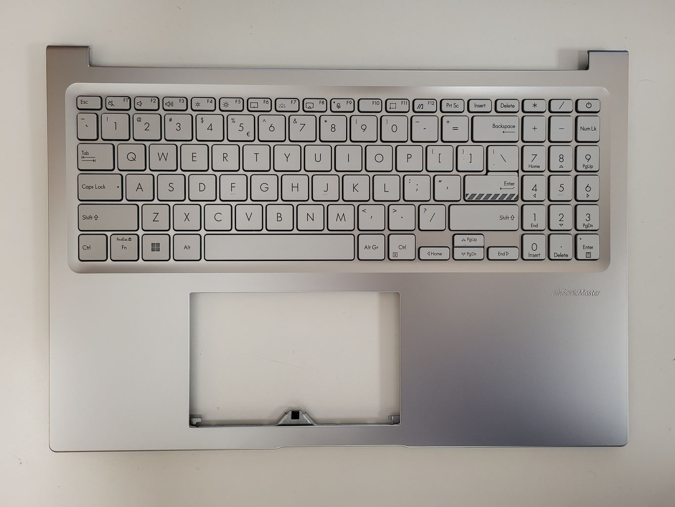 Carcasa superioara cu tastatura palmrest Laptop, Asus, VivoBook 16 X1605E, X1605EA, X1605P, X1605PA, X1605V, X1605VA, X1605VAP, 90NB10N2-R30UI0, 13N1-H8A0901, X1605VA-1S, argintie, layout US