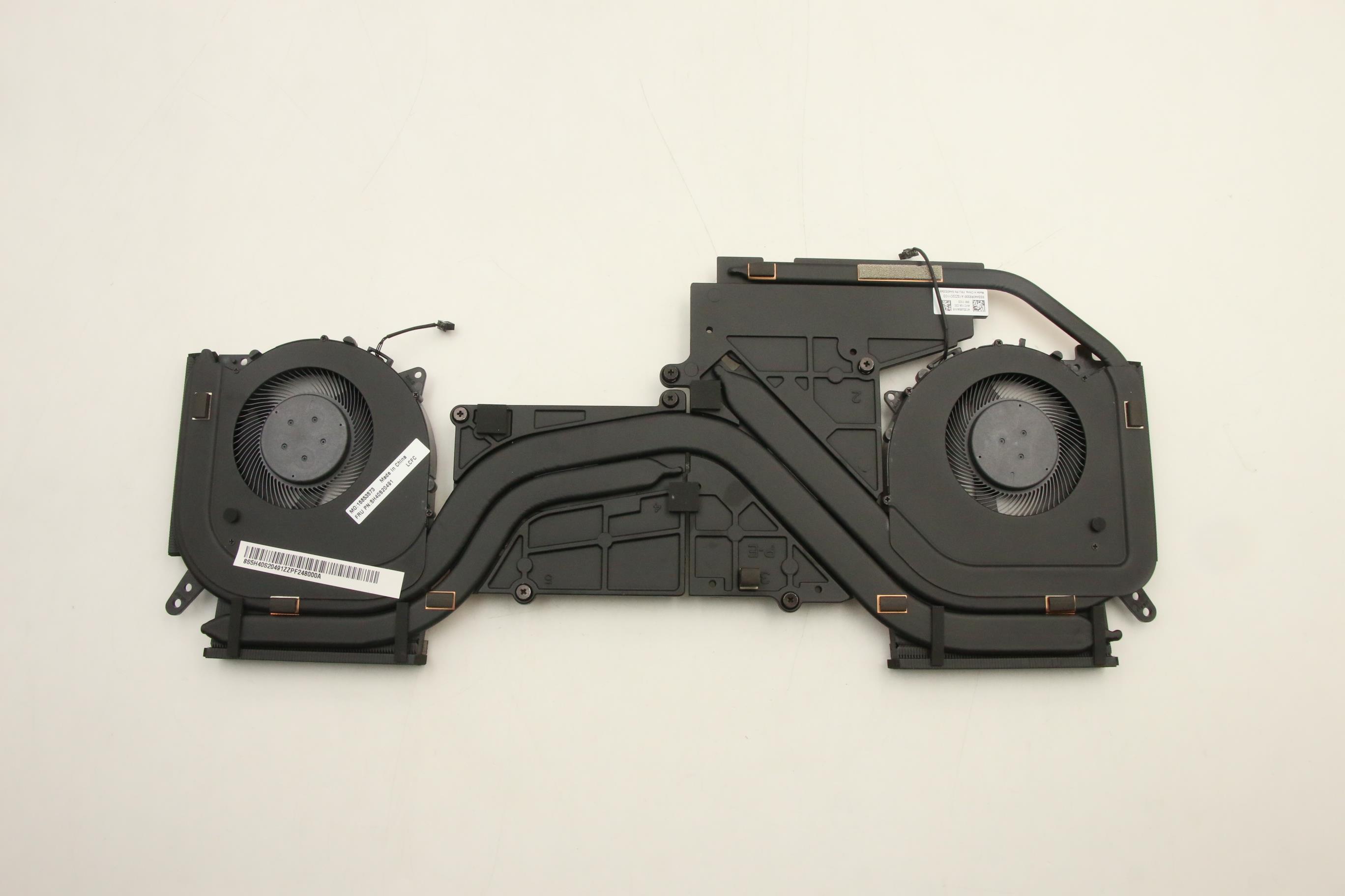 Set coolere cu radiator Laptop, Lenovo, Legion 5 Pro 16IAH7H Type 82RF, 5H40S20491, 5H40S20492, 5H40S20521, 5H40S20503, BAPA0810R2HY001, BAPA0810R2HY002, 12V, 0.5A
