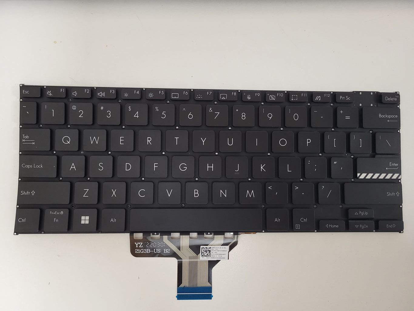 Tastatura Laptop, Asus, ZenBook 14 UM3402, UM3402YA, iluminata, neagra, layout US