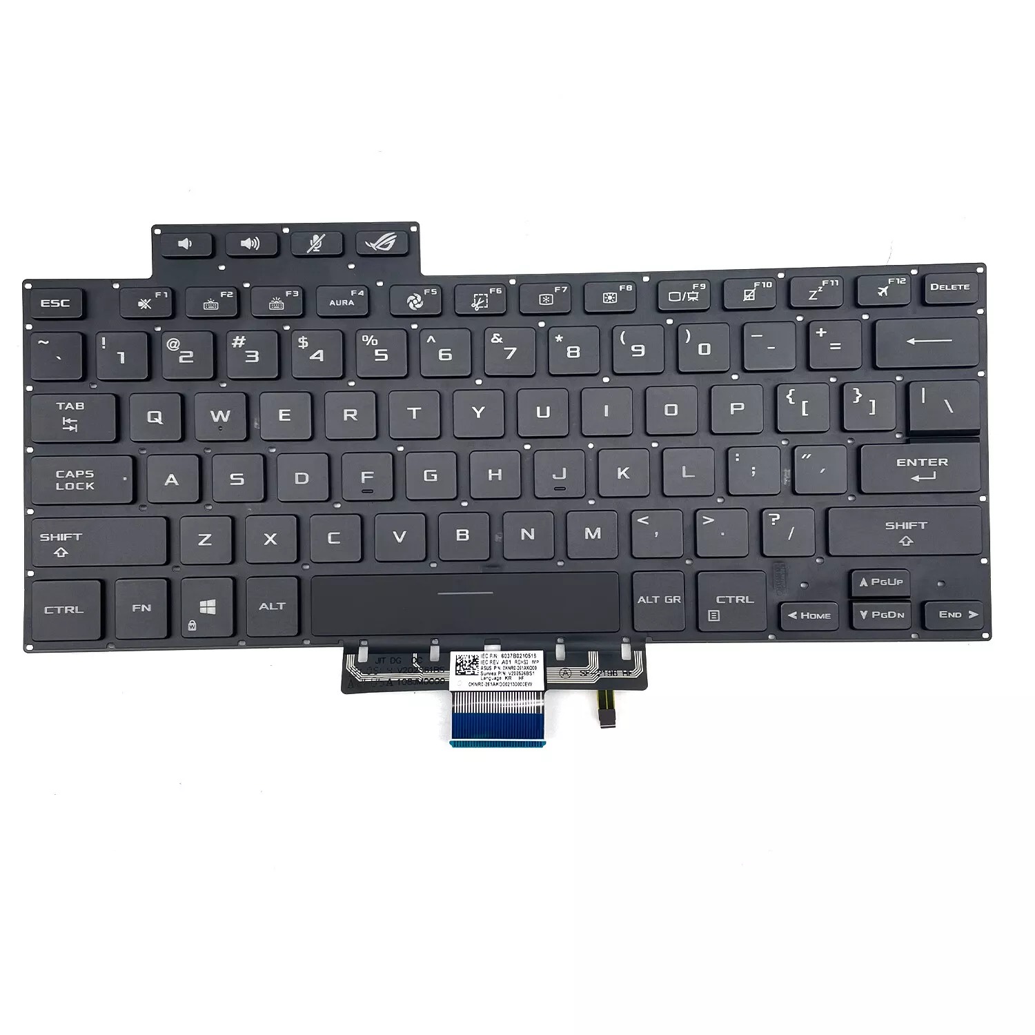 Tastatura Laptop Gaming, Asus, ROG Zephyrus M16 GU603H, GU603HE, GU603HM, GU603HR, GU603V, GU603VI, GU603VU, GU603VV, GU603ZE, GU603ZI, GU603ZM, GU603ZV, GU603ZW, GU603ZX, iluminata, neagra, US