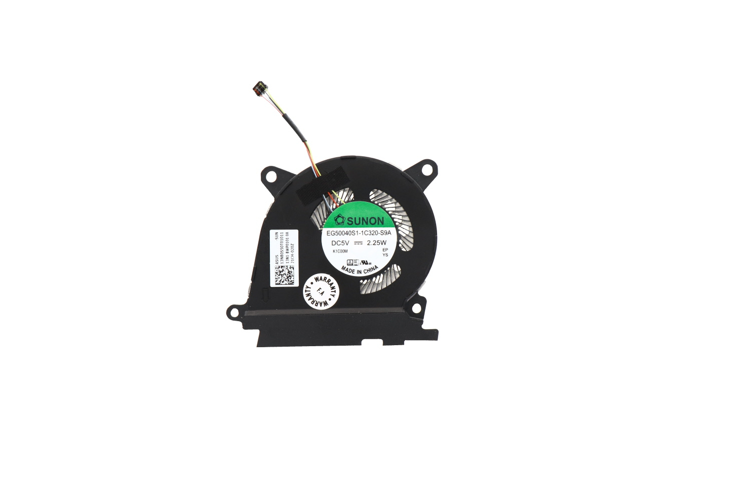 Cooler Laptop, Asus, ZenBook Duo 14 UX482, UX482E, UX482EA, UX482EAR, UX482EG, UX482EGR, EG50040S1-1C320-S9A, 13N1-BWP0101, 13NB0S50T01011, 5V, 0.5A, 2.25W