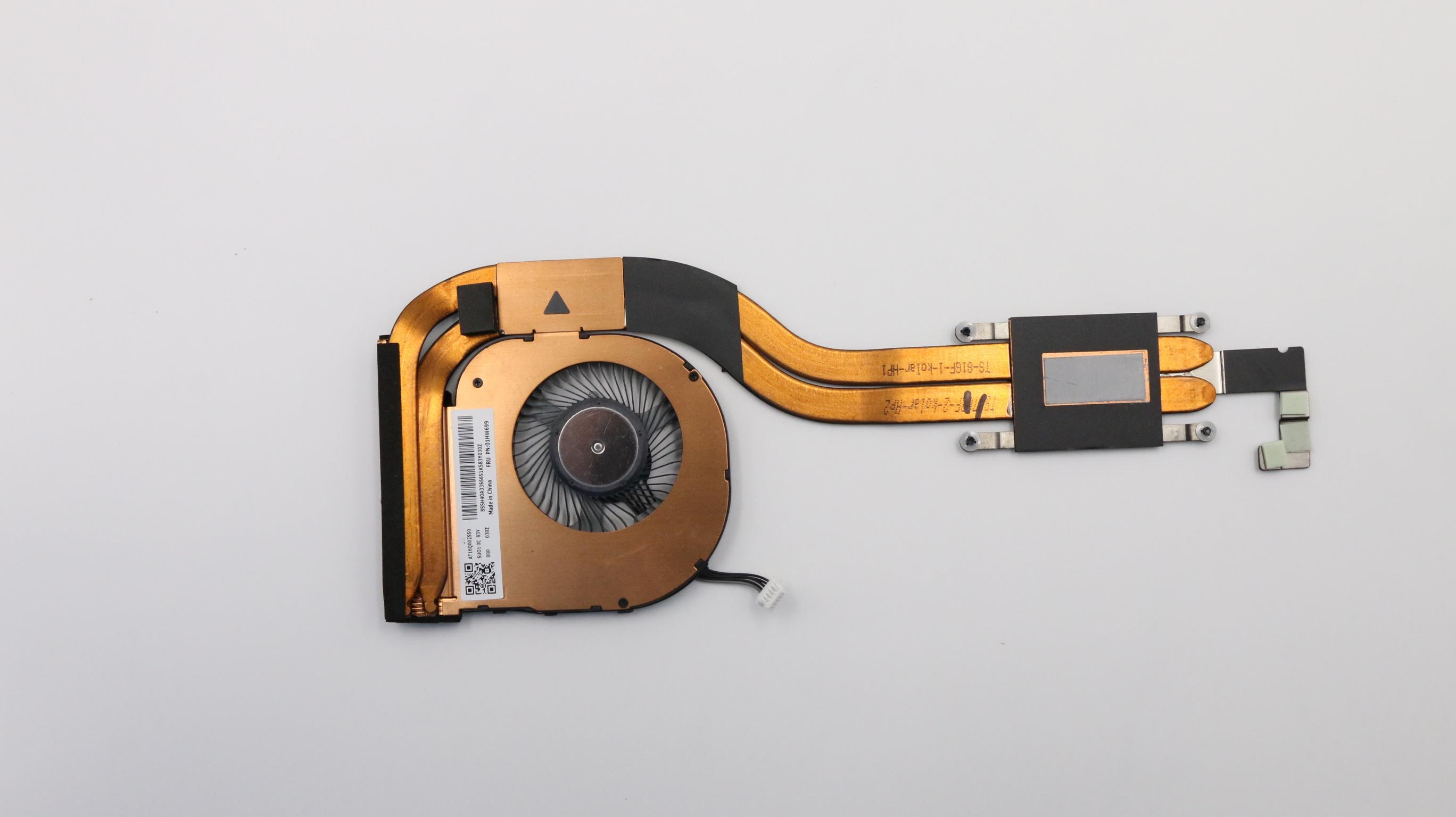 Cooler cu radiator Laptop, Lenovo, ThinkPad 01LV695, 01HW697, 01HW698, 01HW699, AT16Q002SS0, EG50040S1-CD00-S9A, M-256C-2, ND75C21-17E37, AT16Q004TB0,  UMA, 5V, 0.5A, 2.25W