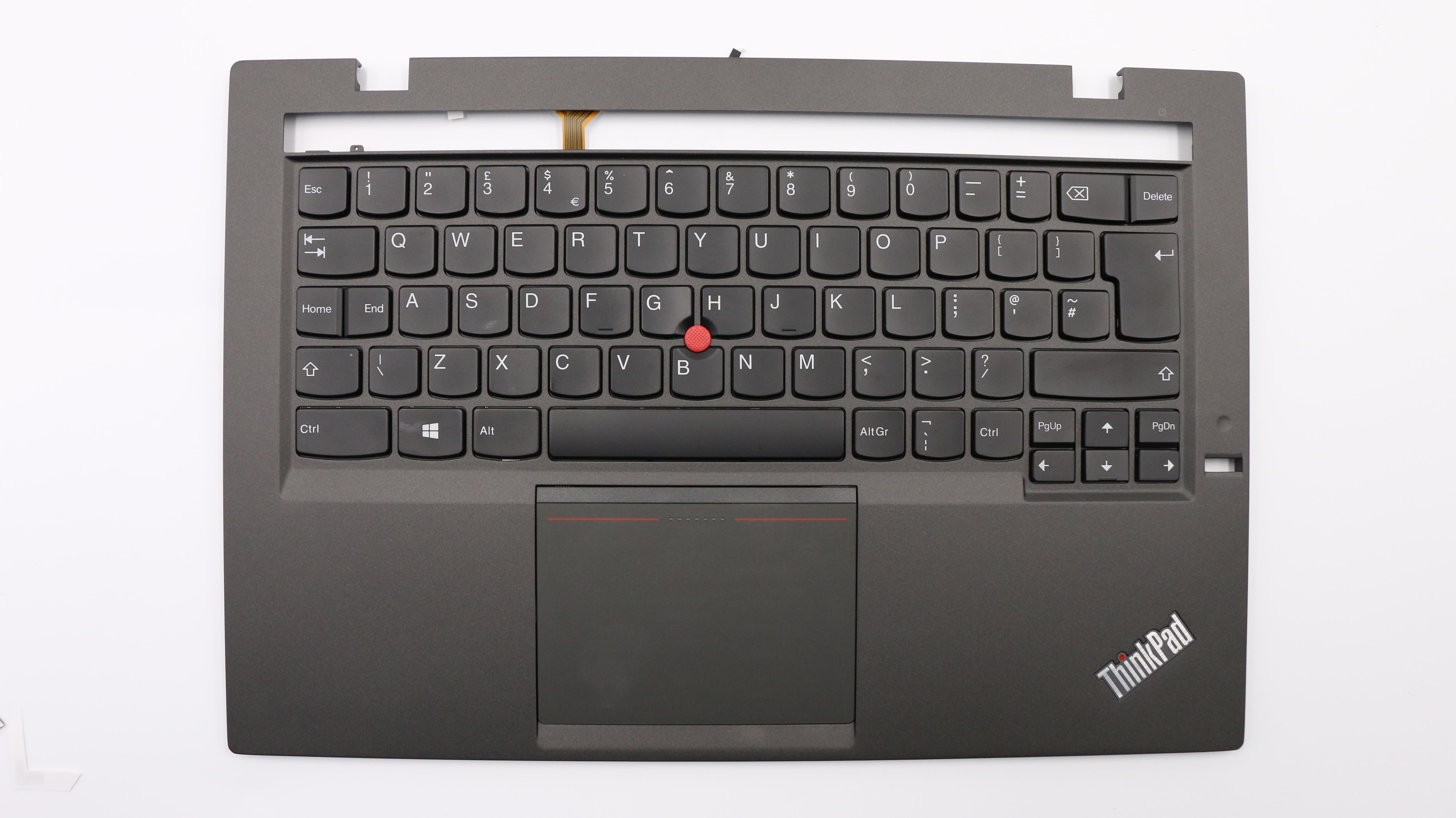 Carcasa superioara cu tastatura palmrest Laptop, Lenovo, X1 Carbon 2nd Gen Type 20A7, 20A8, 04X6517, 04X6554, 60.4LY09.022, iluminata, layout UK