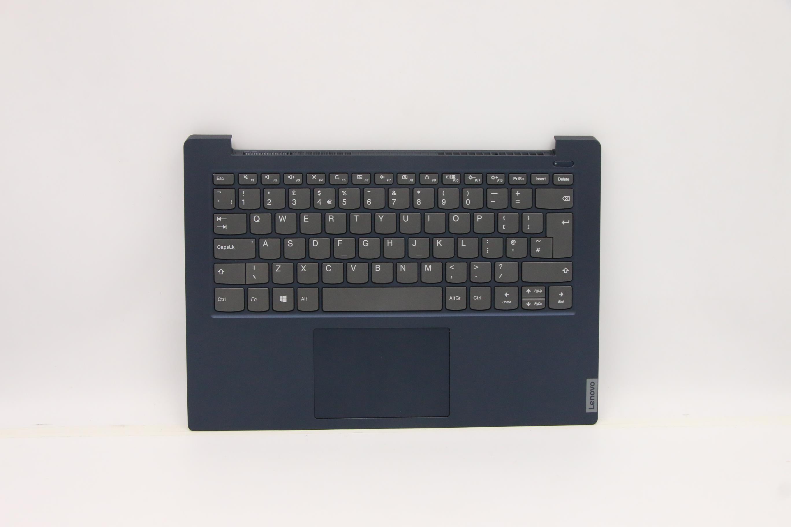 Carcasa superioara cu tastatura palmrest Laptop, Lenovo, IdeaPad S340-14IIL Type 81VV, 5CB0S18471, AP2GK000470, Abyss Blue, layout UK