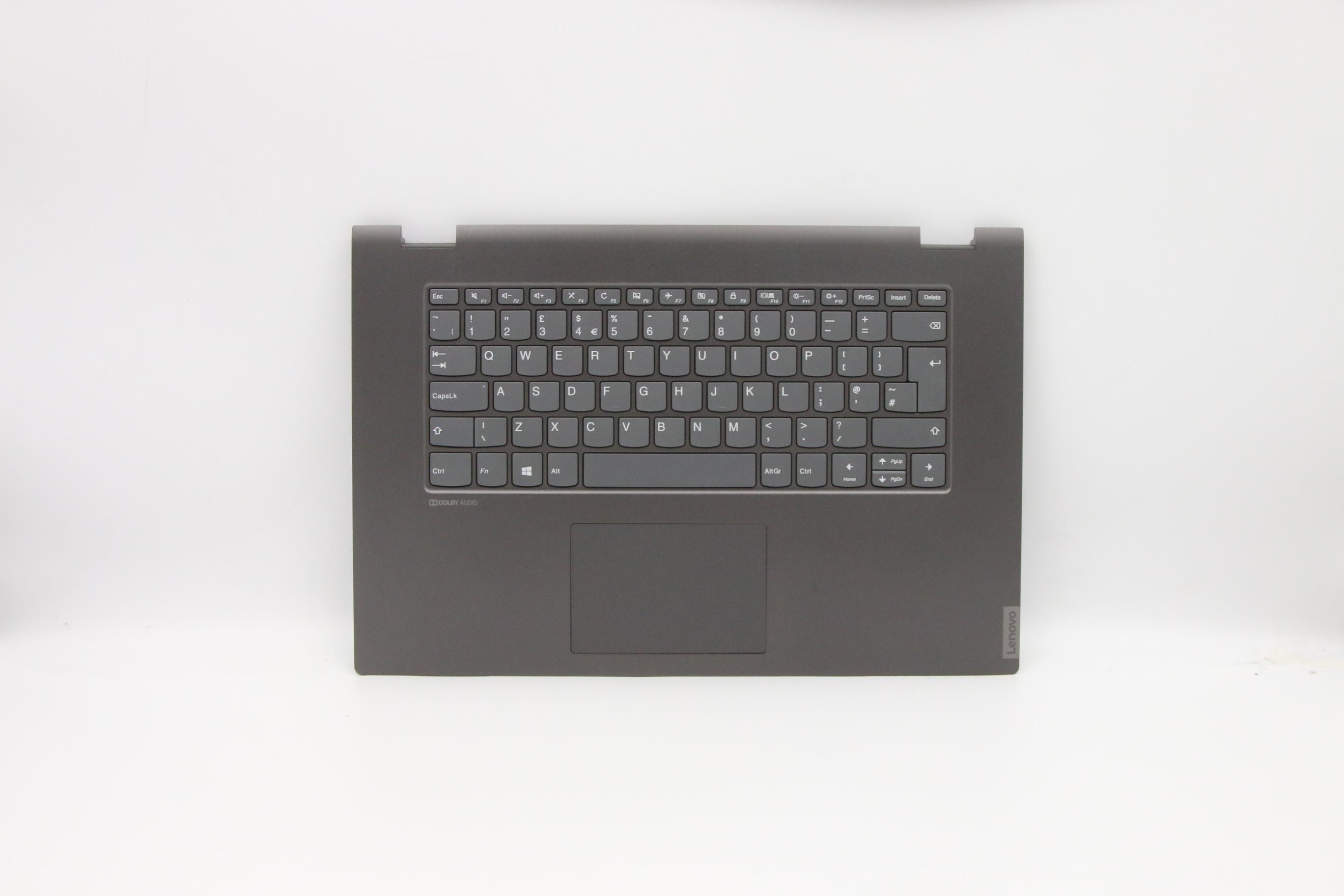Carcasa superioara palmrest cu tastatura Laptop, Lenovo, FLEX-15IWL Type 81SR, 5CB0S17681, AM2G9000100, Layout UK