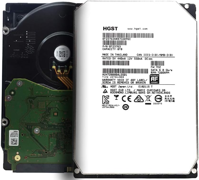 Hard Disk HDD HGST, Ultrastar He8 HUH728080ALE601, 8TB, 7200RPM, 128MB Cache, SATA 6.0Gb/s, 3.5inch, Enterprise