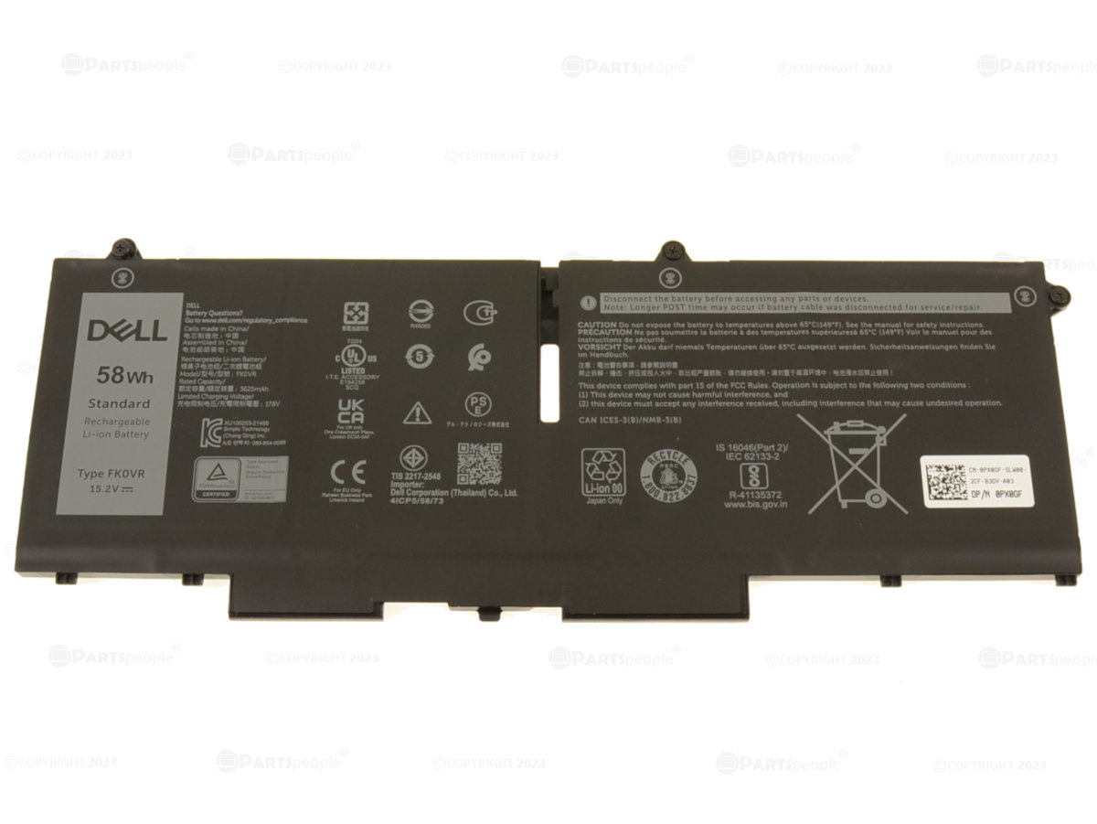 Baterie Laptop, Dell, Latitude 5330, 5430, 5530, 7330, 7430, 7530, 0FK0VR, FK0VR, 15.2V, 3625mAh, 58Wh