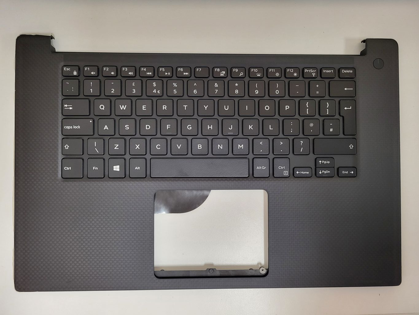 Carcasa superioara cu tastatura palmrest Laptop, Dell, Precision 5520, 091Y20, 91Y20, 0KKD96, KKD96, AQ1U1000110, iluminata, layout UK