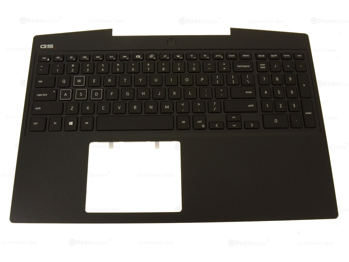 Carcasa superioara cu tastatura palmrest Laptop Gaming, Dell, Inspiron G5 SE 5505, 0T93MY, T93MY, TWXFJ, 0TWXFJ, 0TC0D2, 0TC0D2, 46M.0K5CS.0027, iluminata RGB, layout US