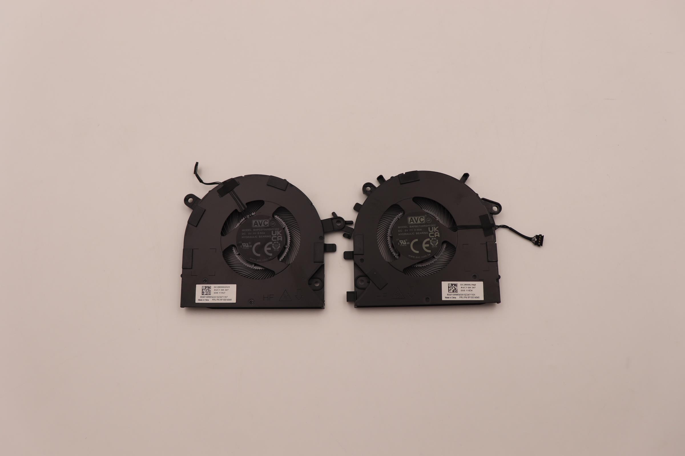 Set coolere Laptop, Lenovo, Yoga Slim 7 ProX 14IAH7 Type 82TK, 5F10S14040, 5F10S14041, 5V, 0.5A