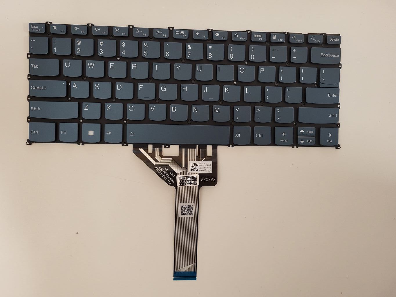 Tastatura Laptop, Lenovo, Slim 7 14IRP8 Type 83A4, iluminata, Frost Blue, layout US