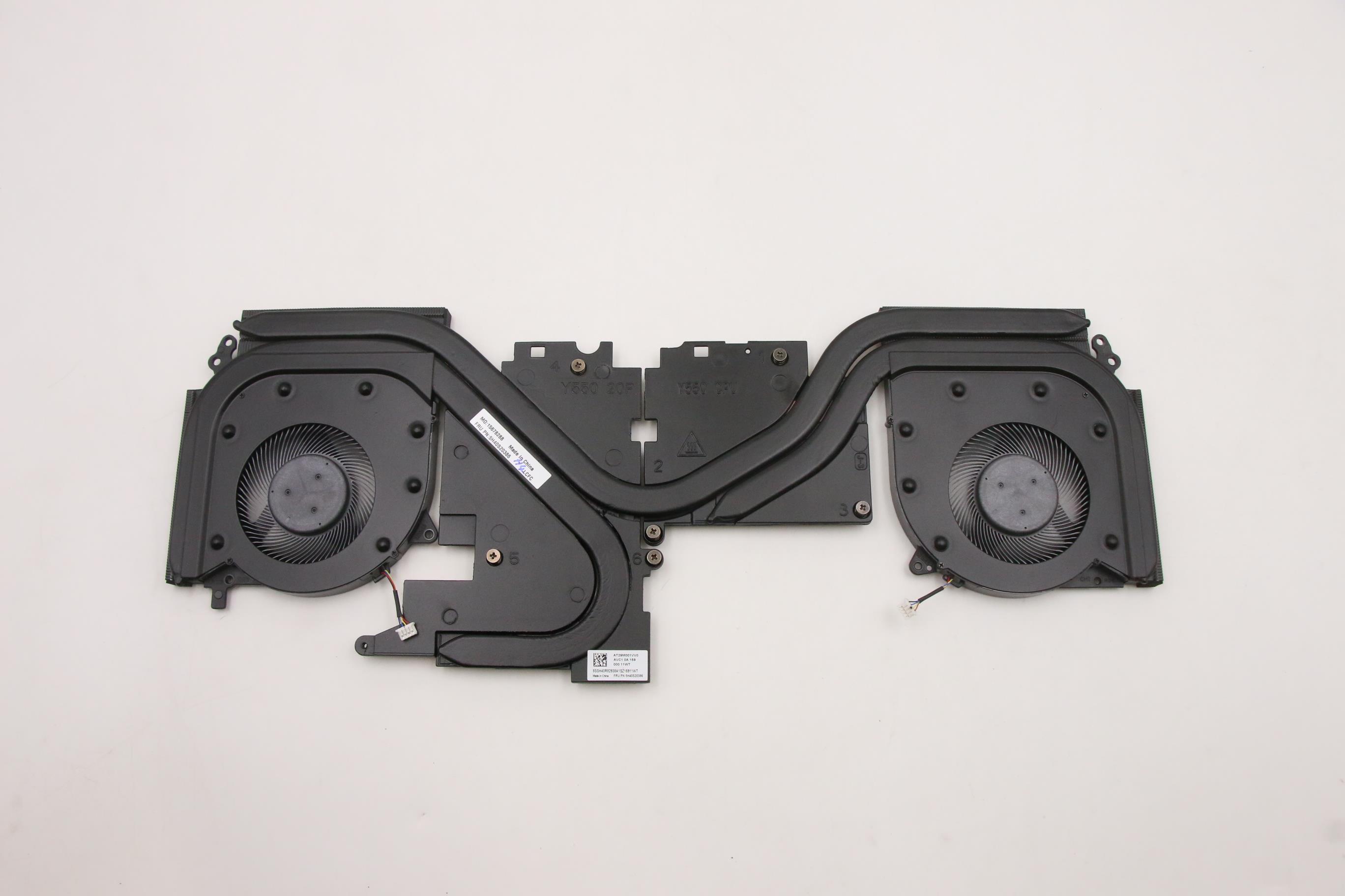 Set coolere cu radiator Laptop, Lenovo, Legion 5-15IMH6 Type 82NL, 5H40S20385, 5H40S20386, BAPA0909R5HY006, BAPA0909R5HY007, 5V, 0.5A