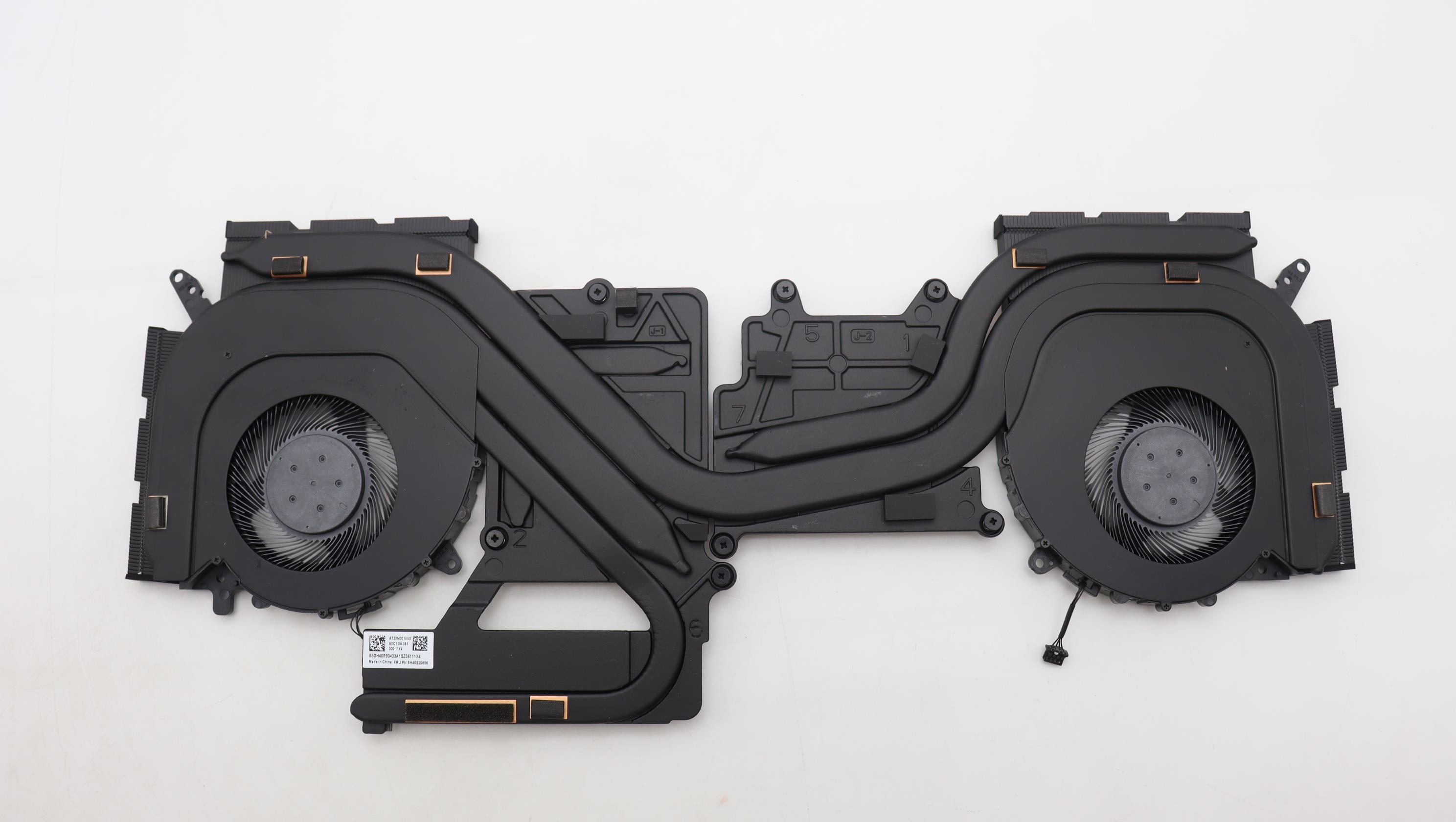 Cooler cu radiator Laptop, Lenovo, Legion Pro 5 16ARX8 Type 82WM, 5H40S20855, 5H40S20856, DFSCL12E06486Y, FQK8, DFSCL12E16486Y, FQK9, 0FQK80000H, 0FQK90000H, 12V, 1A