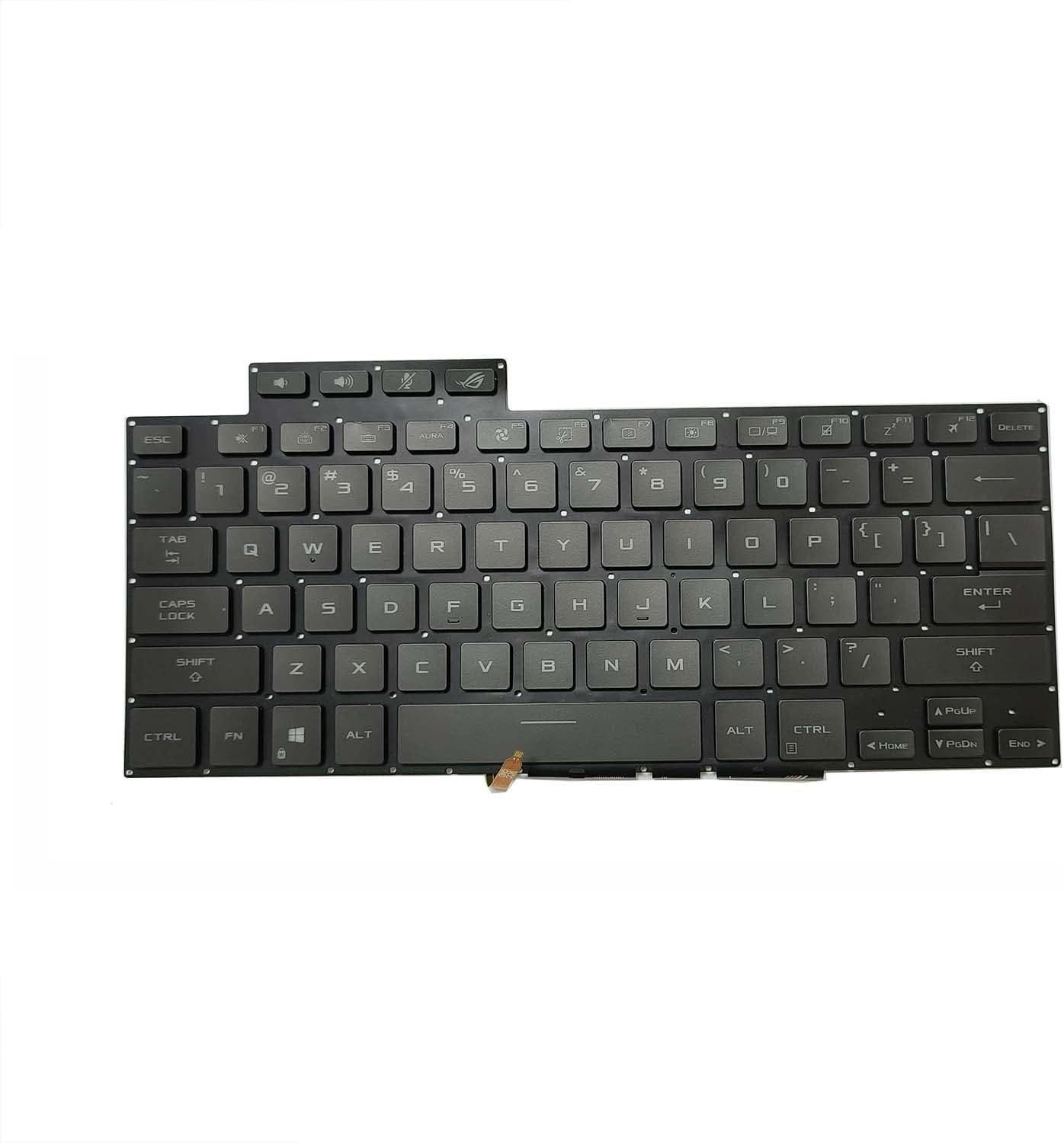 Tastatura Laptop Gaming, Asus, ROG Flow X13 GV301Q, GV301QE, GV301QC, GV301QH, GV301RA, GV301RE, AN 2021, ilumianta, layout US