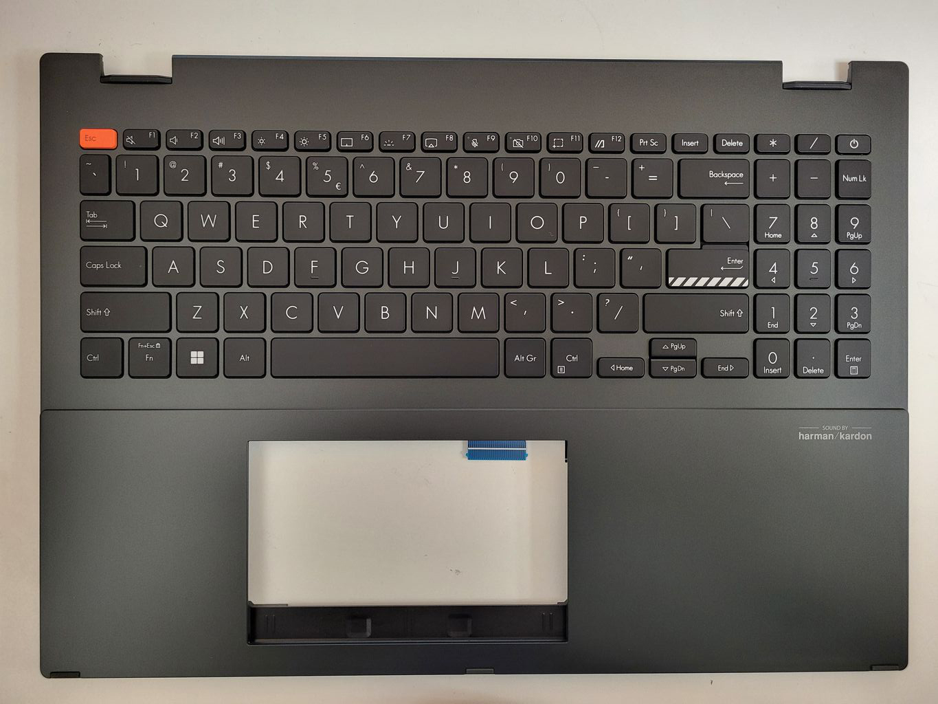 Carcasa superioara cu tastatura palmrest Laptop 2in1, Asus, VivoBook S16 Flip TP3604, TP3604V, TP3604VA, 90NB1051-R32UI1, 90NB1051-R32UI0, iluminata, layout US