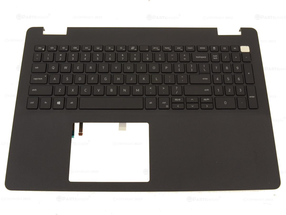 Carcasa superioara cu tastatura palmrest Laptop, Dell, Vostro 3500, 3501, (an 2021), NY3CT, 1FRFK, iluminata, neagra, fara port USB-C, layout US