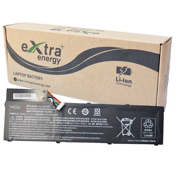 Baterie compatibila Laptop, Acer, Aspire TimeLine Ultra M3-481TG, M3-581TG, 3ICP7/67/90, AP12A3i, 11.1V, 4500mAh, 50Wh