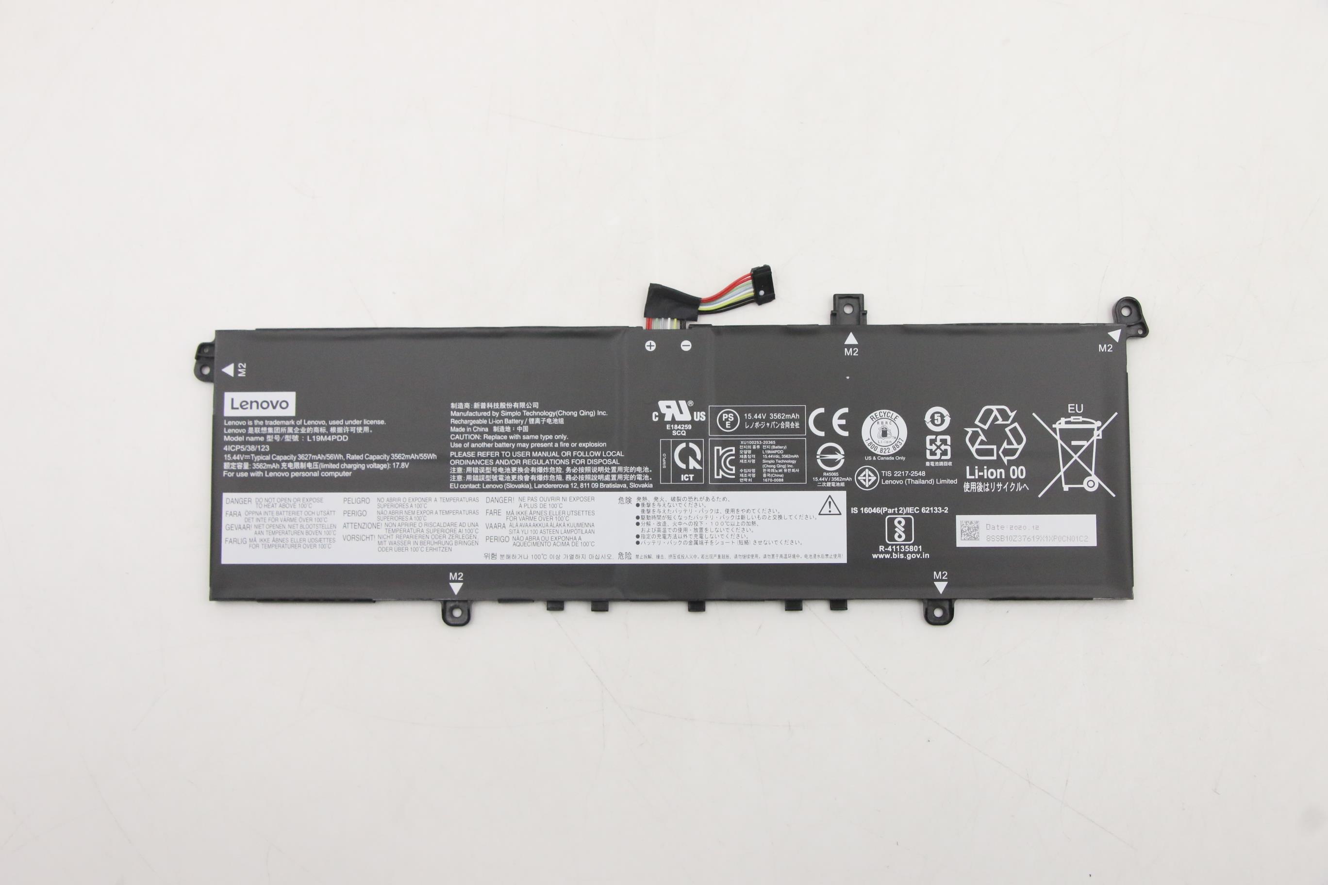 Baterie Laptop, Lenovo, SB10Z37616, 5B10Z37617, 5B10Z37618, SB10Z37619, 5B10Z37621, 4ICP5/38/123, L19M4PDD, L19C4PDD, L19D4PDD, 15.44V, 3562mAh, 56Wh
