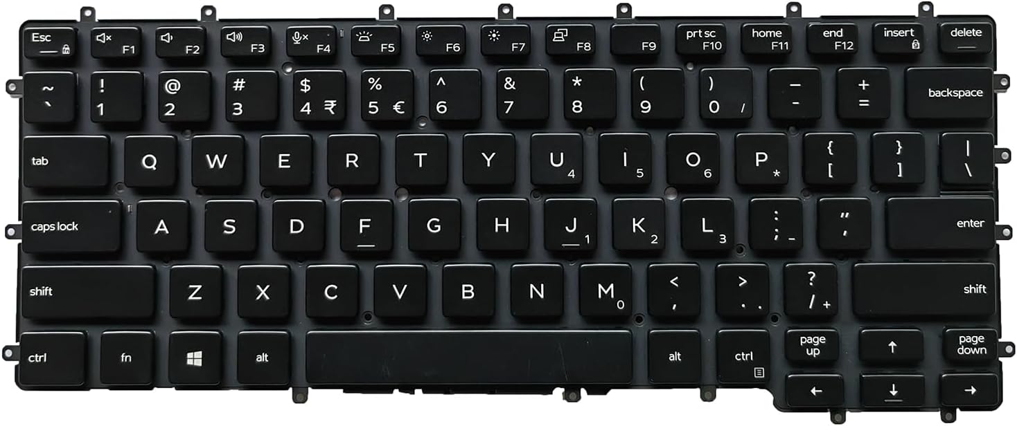 Tastatura Laptop 2in1, Dell, Latitude 7400, iluminata, layout US