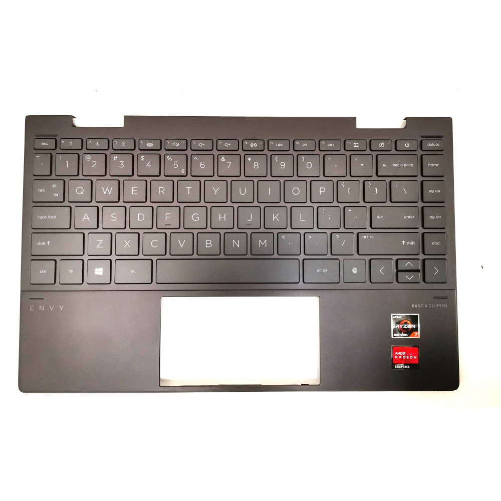 Carcasa superioara cu tastatura palmrest Laptop, HP, Envy X360 L94517-B31, L95902-B31, L94518-001, L95903-031, L94518-031, L94518-B31, L95903-B31, iluminata, maronie, layout US