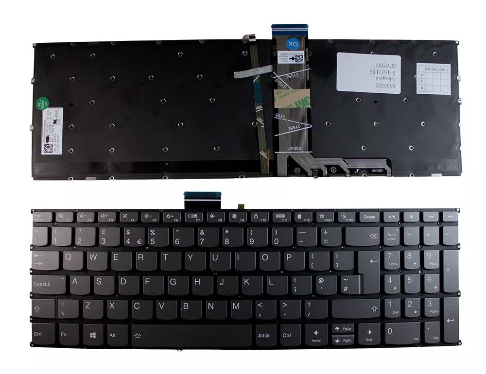 Tastatura Laptop, Lenovo, IdeaPad Yoga Slim 7-15IMH05 Type 82AE, ilumiunata, layout UK