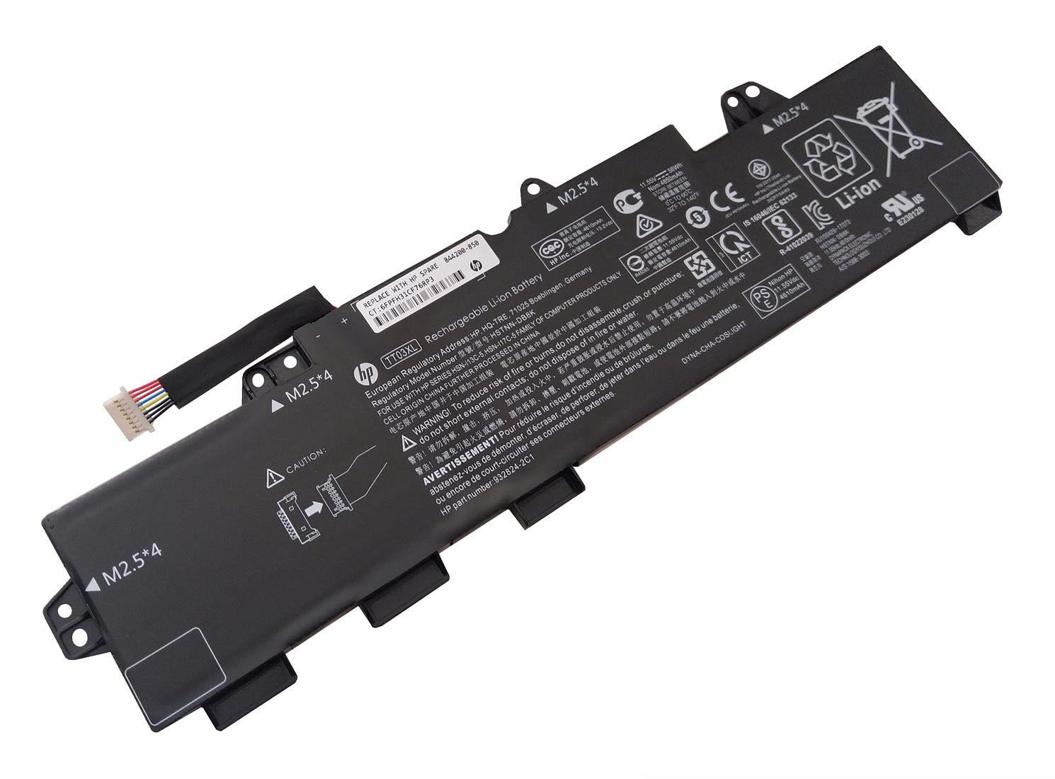 Baterie Laptop, HP, EliteBook 755 G5, 850 G5, 850 G6, Zbook 15U G5, G6,  TT03XL, HSTNN-LB8H, HSTNN-DB8K, HSN-L17C-5, HSN-I13C-5, 932824-421, 933322-852, 3ICP7/54/83, 11.55V, 4850mAh, 56Wh