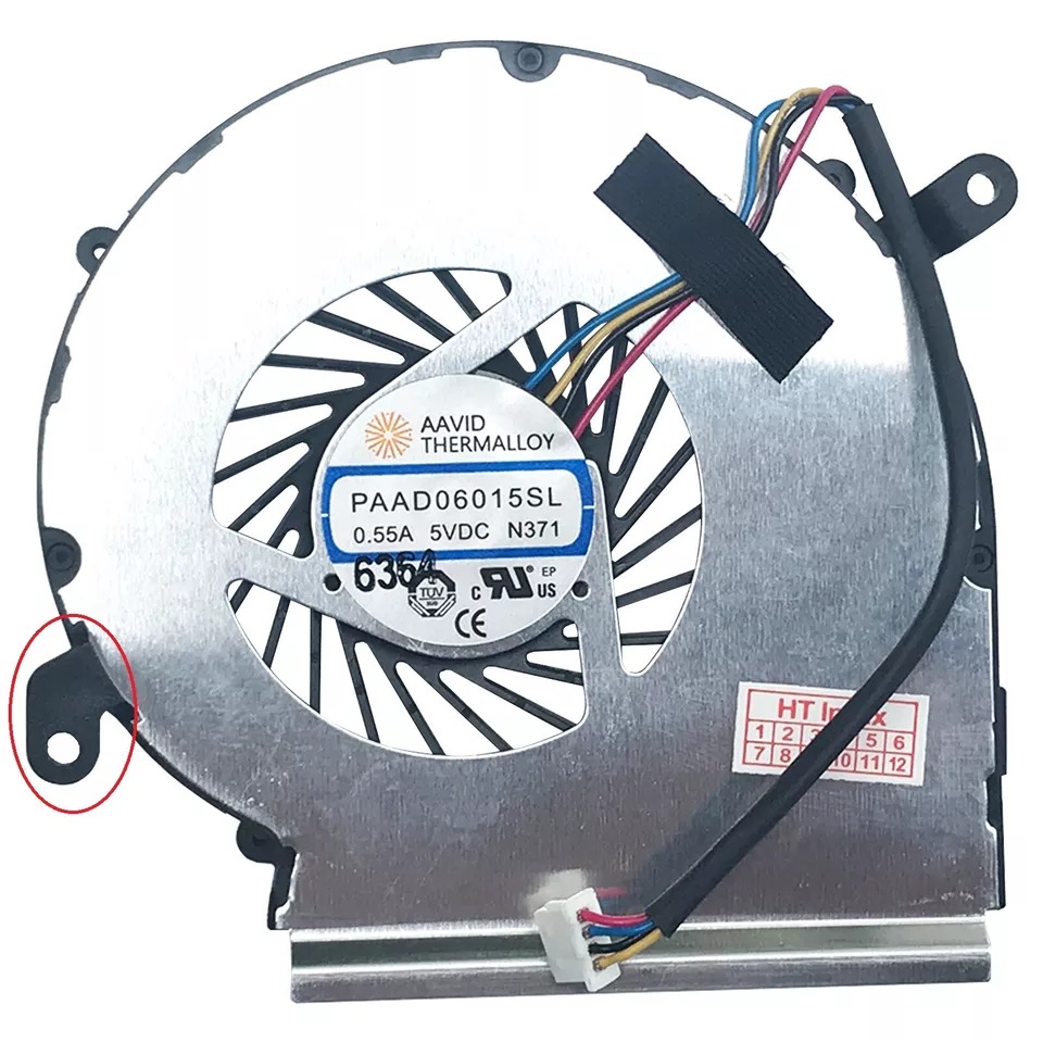 Cooler placa video Laptop, MSI GF72, 7RD, 7RE, 8RE, MS-1799, MS-179E, PAAD06015SL, N284, N371, N403, 5V, 0.55A, 4 pini, GPU