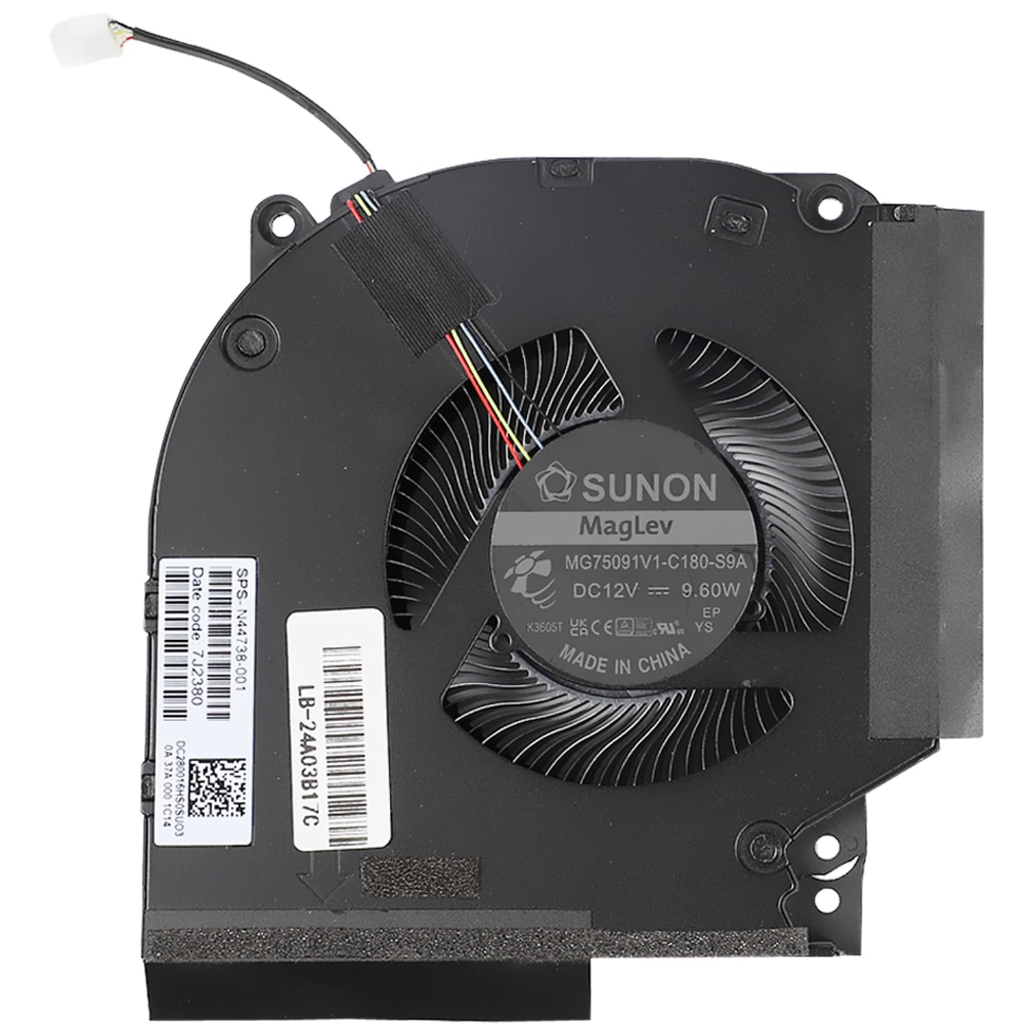 Cooler placa video Laptop Gaming, HP, Omen 16Z-X, N44738-001, MG75091V1-C191-S9A, DC280016HS0SUO30, 12V, 9.60W, GPU