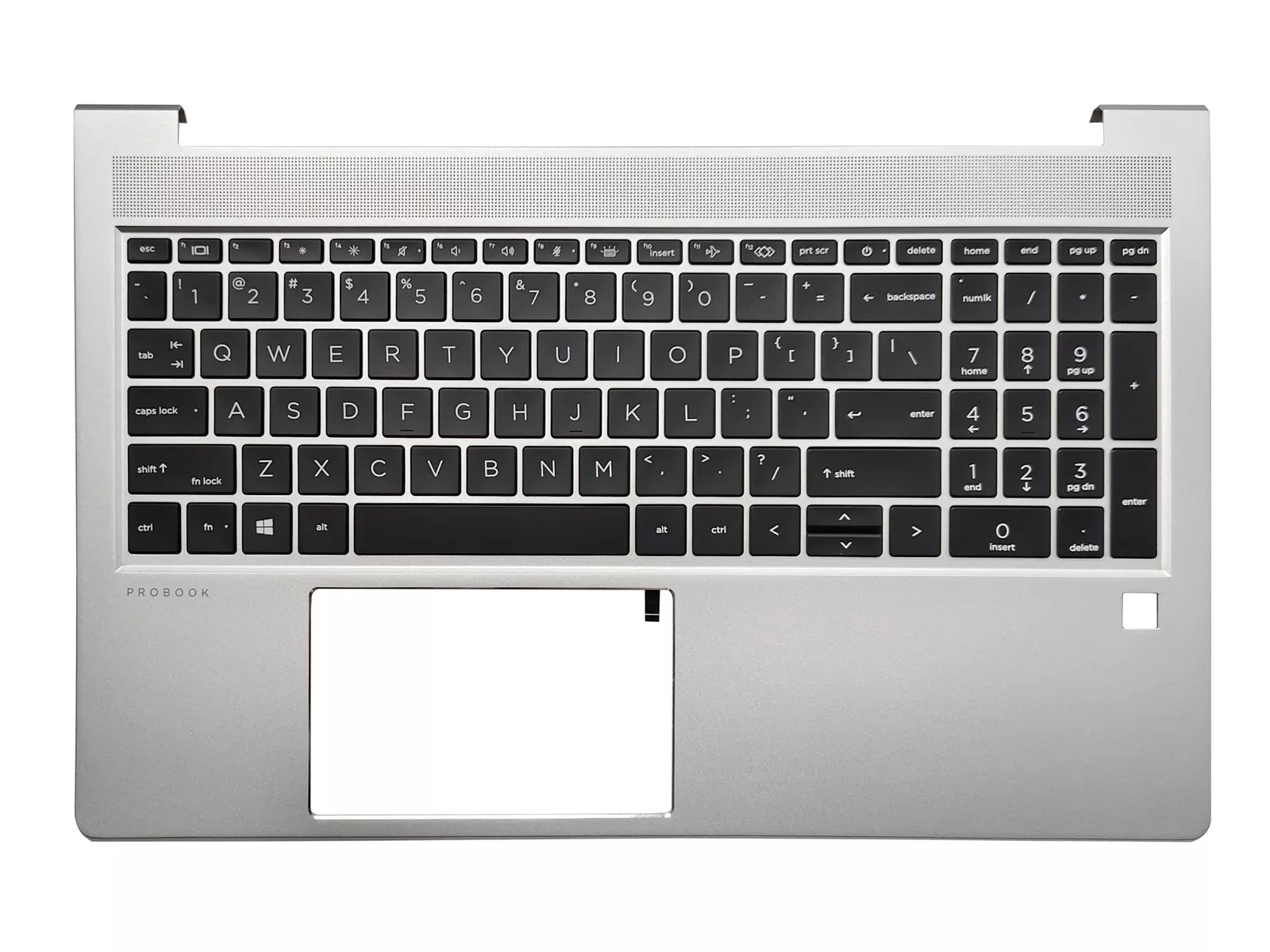 Carcasa superioara cu tastatura Laptop, HP, ProBook 450 G10, 455 G10, N43875-001, N43875-001, 4BX8TTATP80, iluminata, layout US